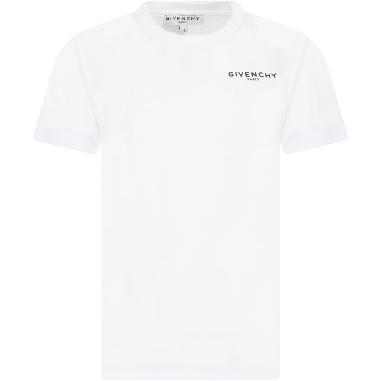 Givenchy White T-shirt For Kids With Logo