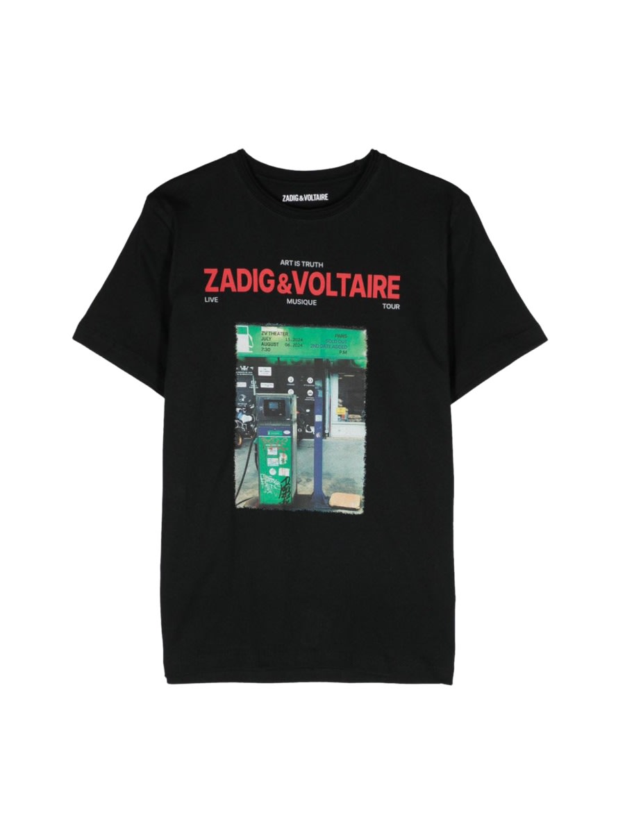 Shop Zadig &amp; Voltaire Tee Shirt In Black