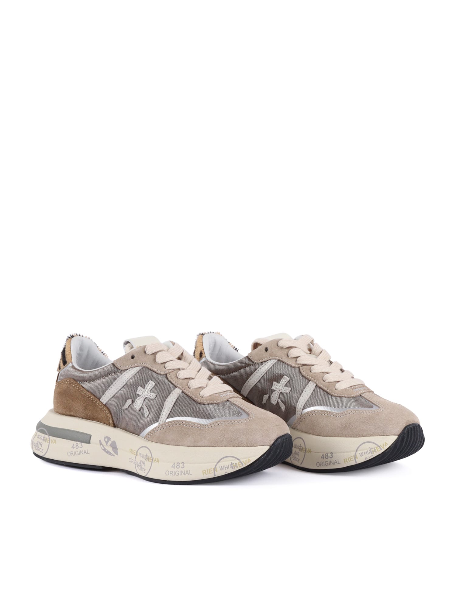 Premiata Cassie Sneakers In Animal Print