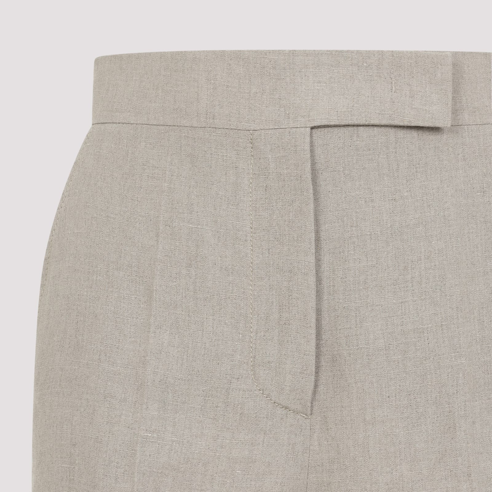 Max Mara Segale Formal Pants In Greggio