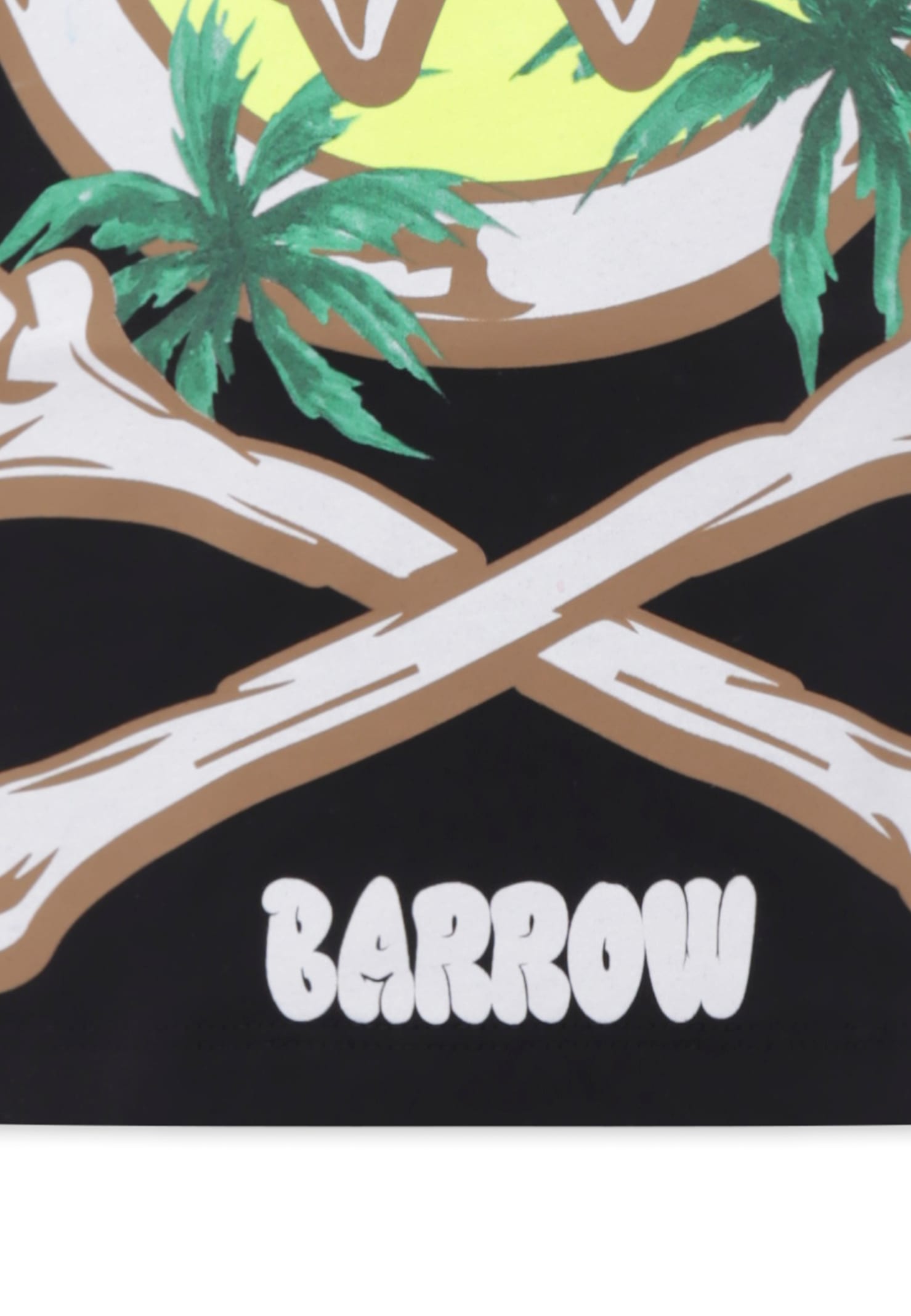 Barrow Black T-shirt For Kids With Smiley In Black