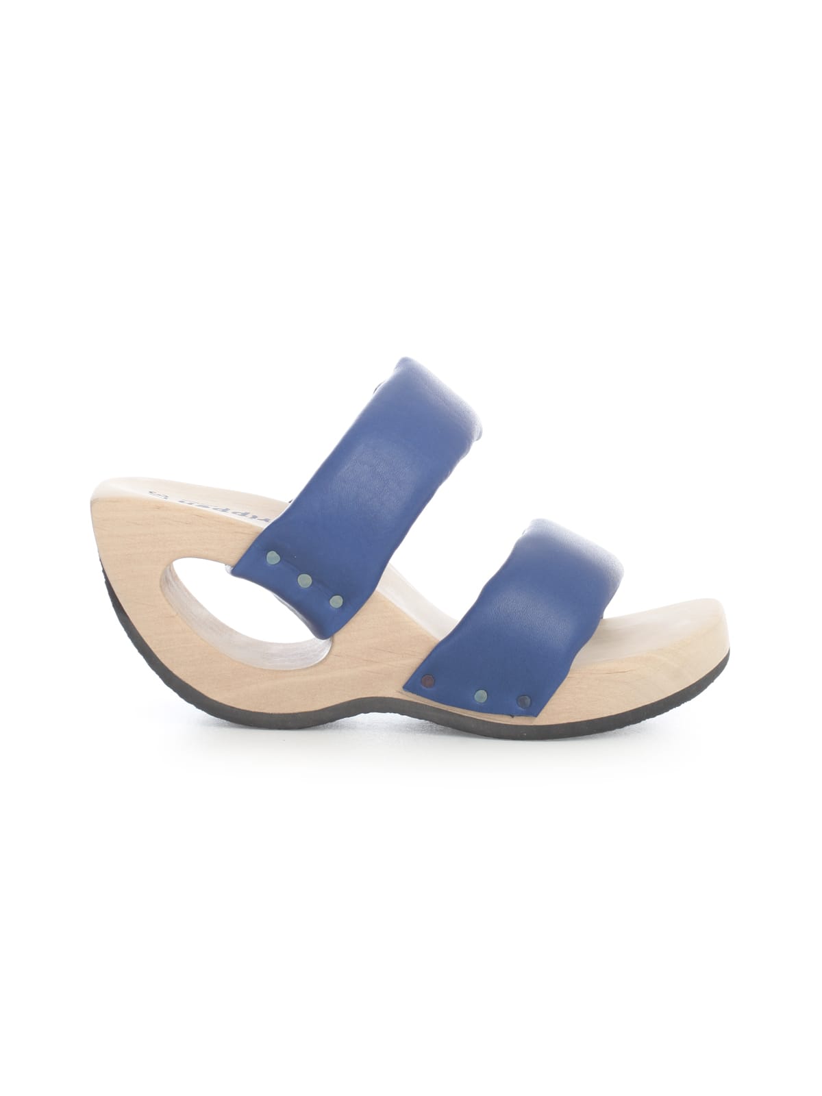 Trippen Open Toe Sandal W/double Strap And Holed Heel