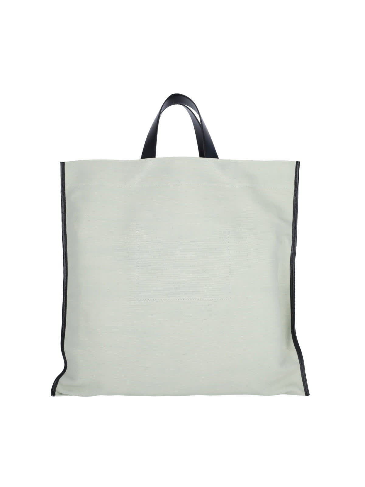 Jil Sander Square Tote Bag In Green