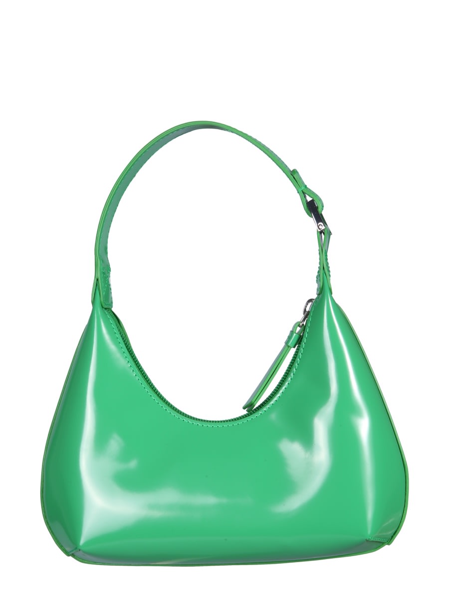 Shop By Far Mini Amber Shoulder Bag In Green