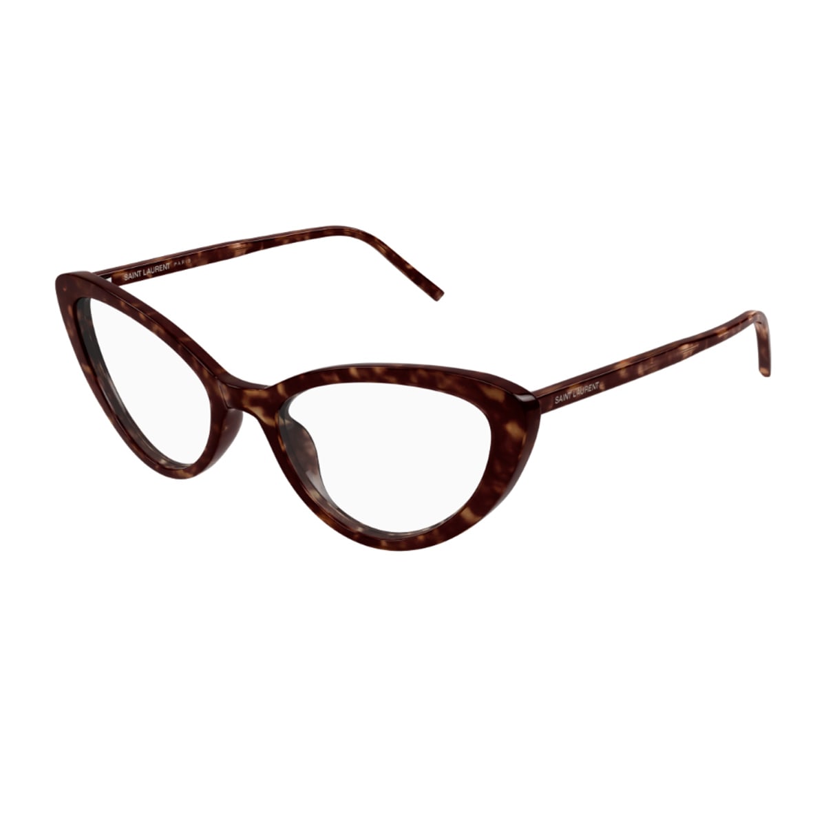 Shop Saint Laurent Sl 777 Sl Logo 002 Havana Scuro Glasses