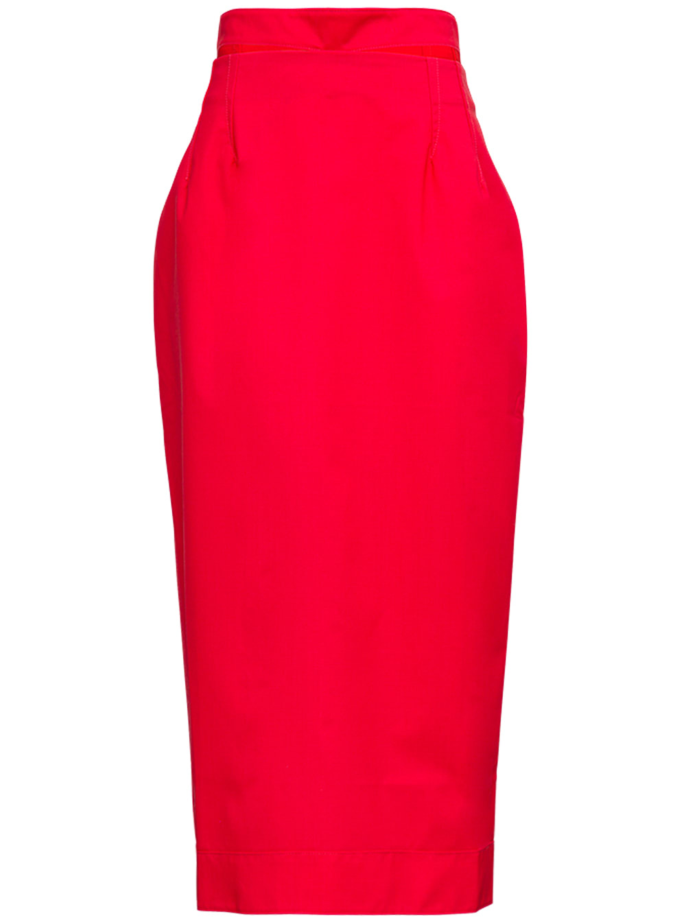 Jacquemus La Jupe Valerie Long Skirt In Red Wool