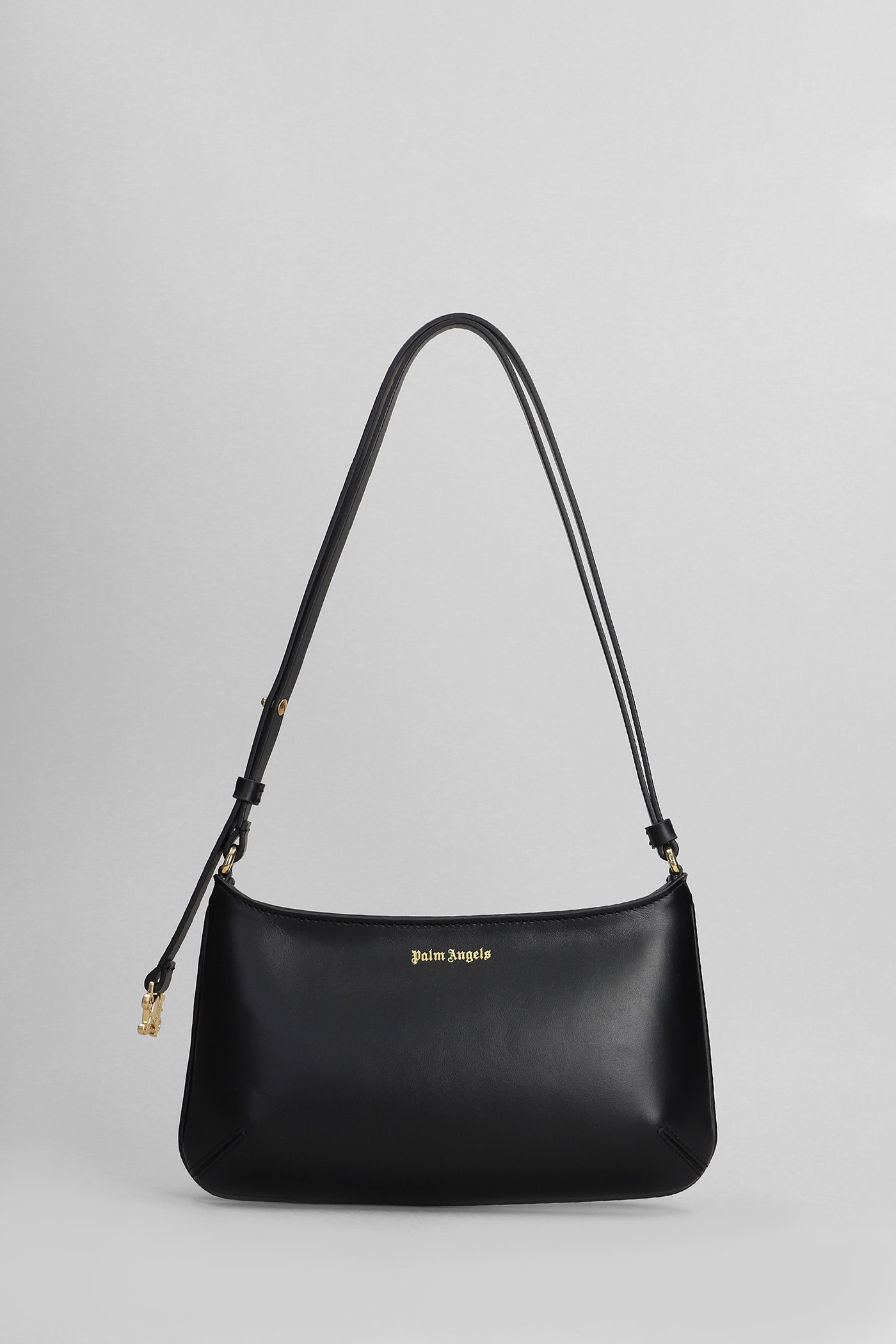 Palm Angels Georgina Shoulder Bag In Black Leather