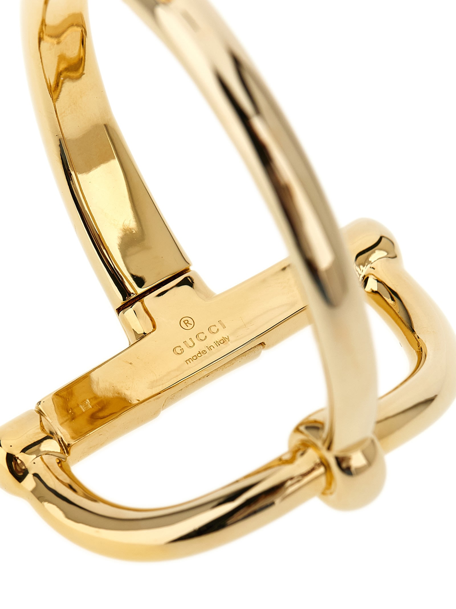 Gucci Open Design Staffa Bracelet Accessory In Gold