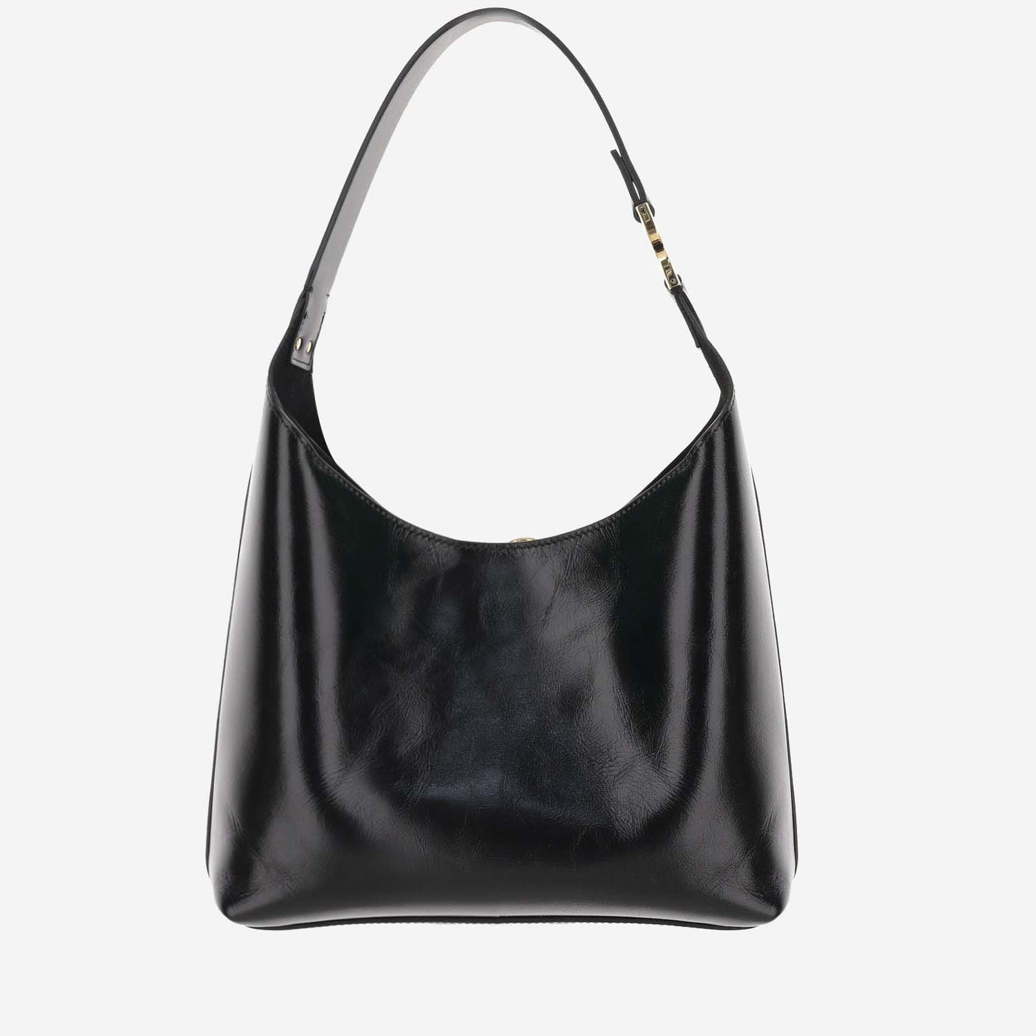 Shop Chloé Marcie Small Leather Hobo Bag In Black