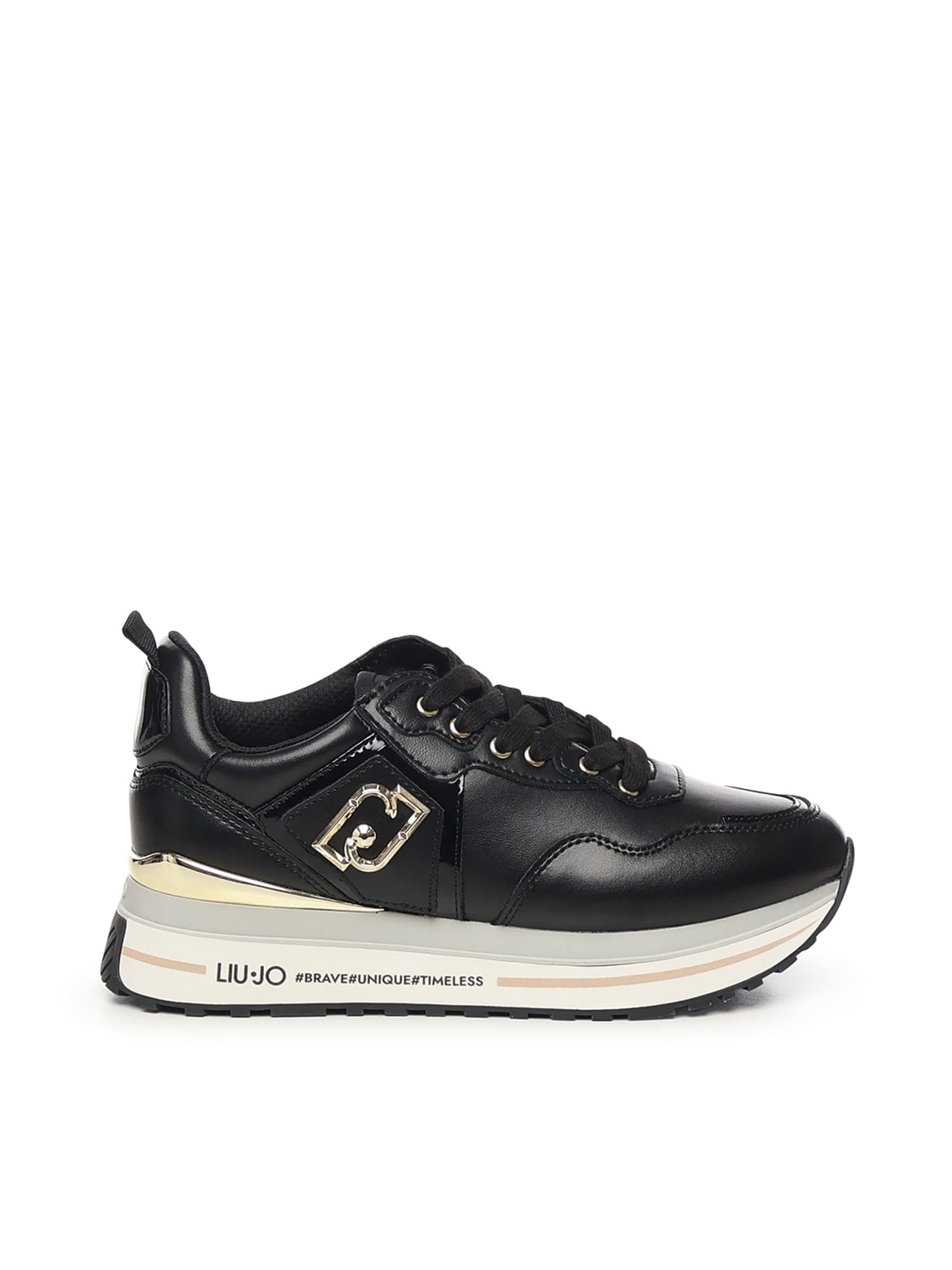 Liu •jo Maxi Wonder Logo-plaque Sneakers In Multi