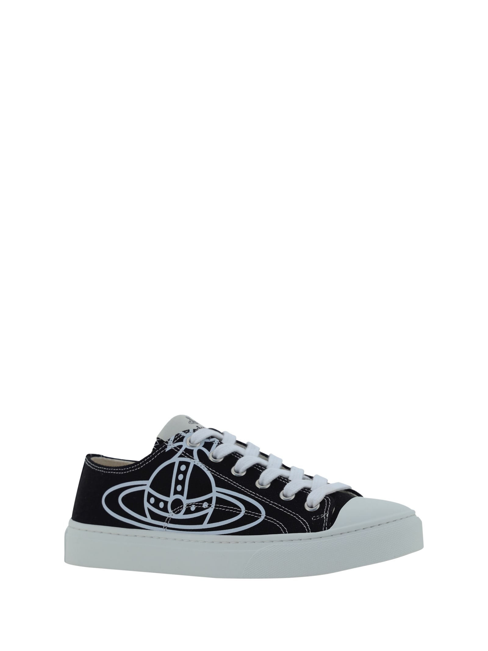 Shop Vivienne Westwood Plimsoll Low Top 2.0 Sneakers In Black