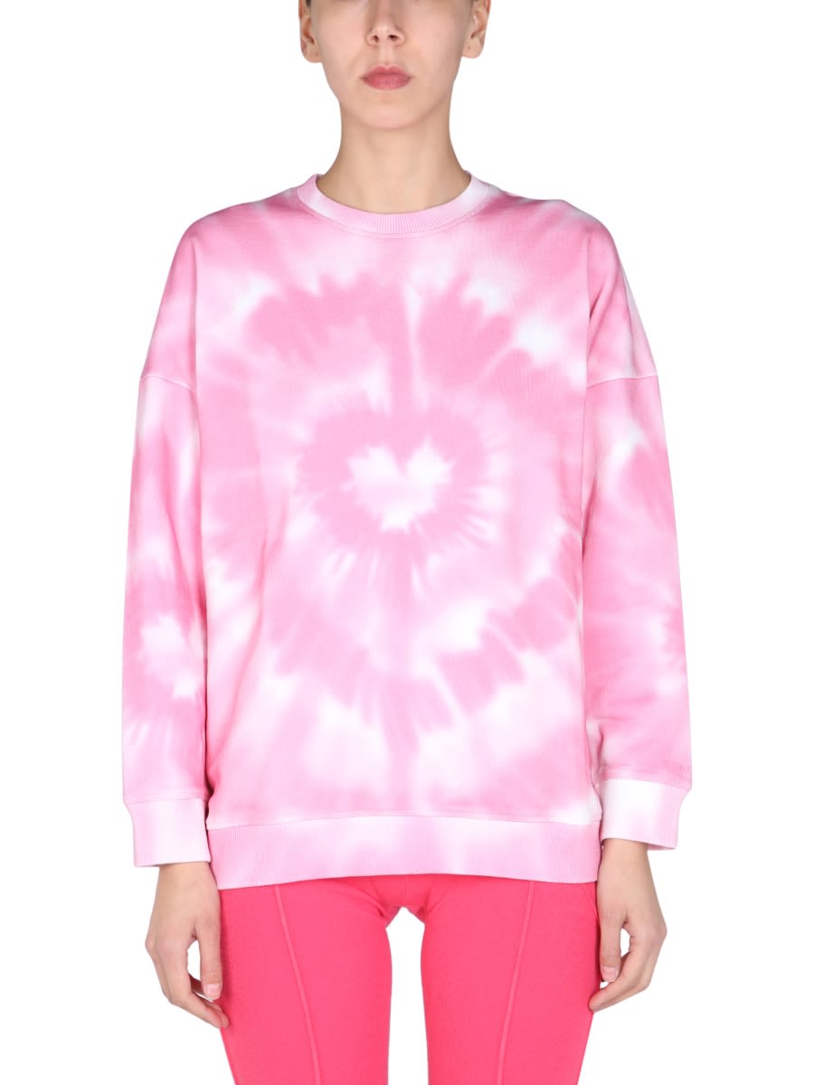 Red Valentino Tie-dye Pattern Sweatshirt In Pink