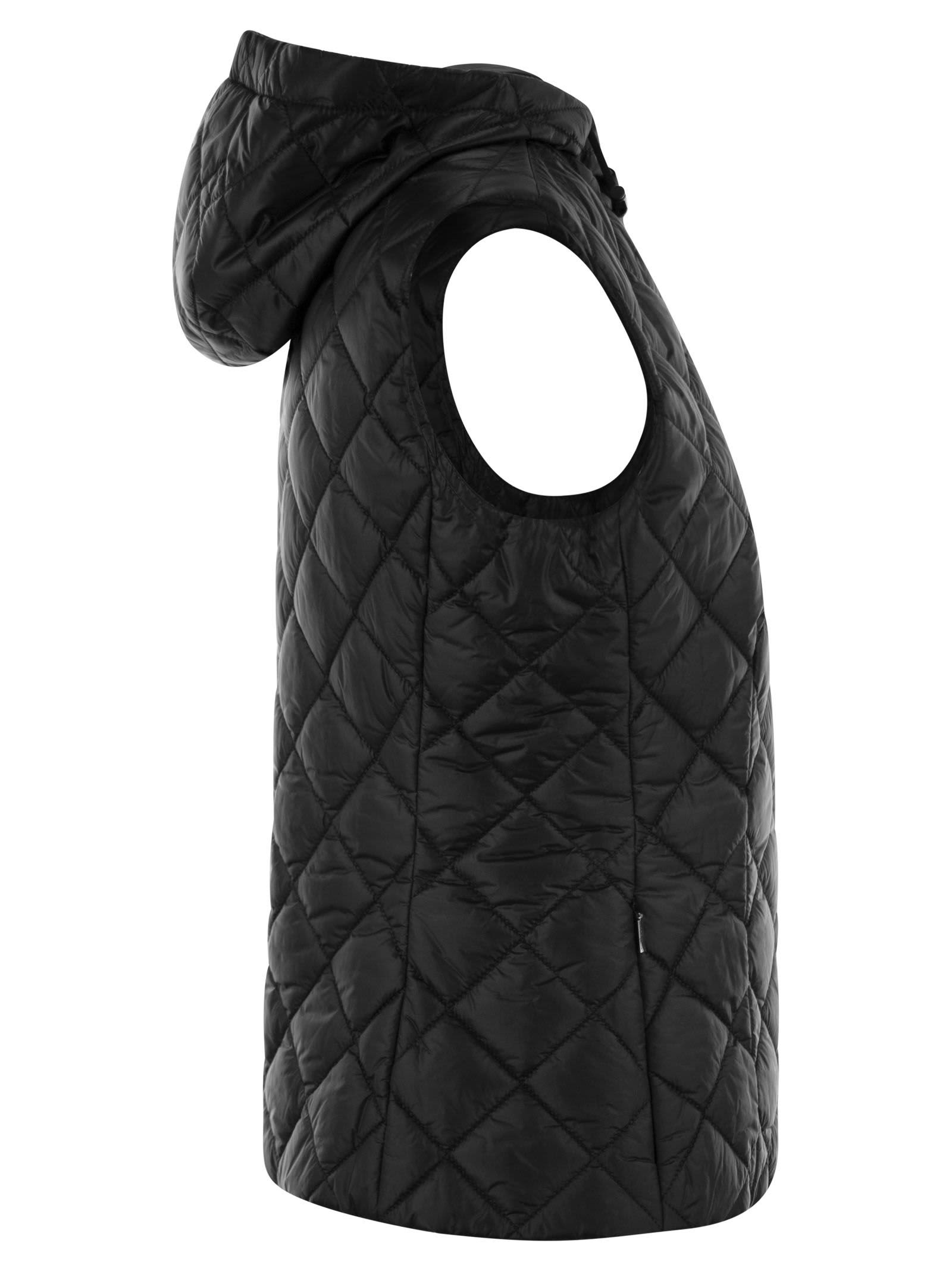 Shop Fay Quilted Nylon Waistcoat In Black