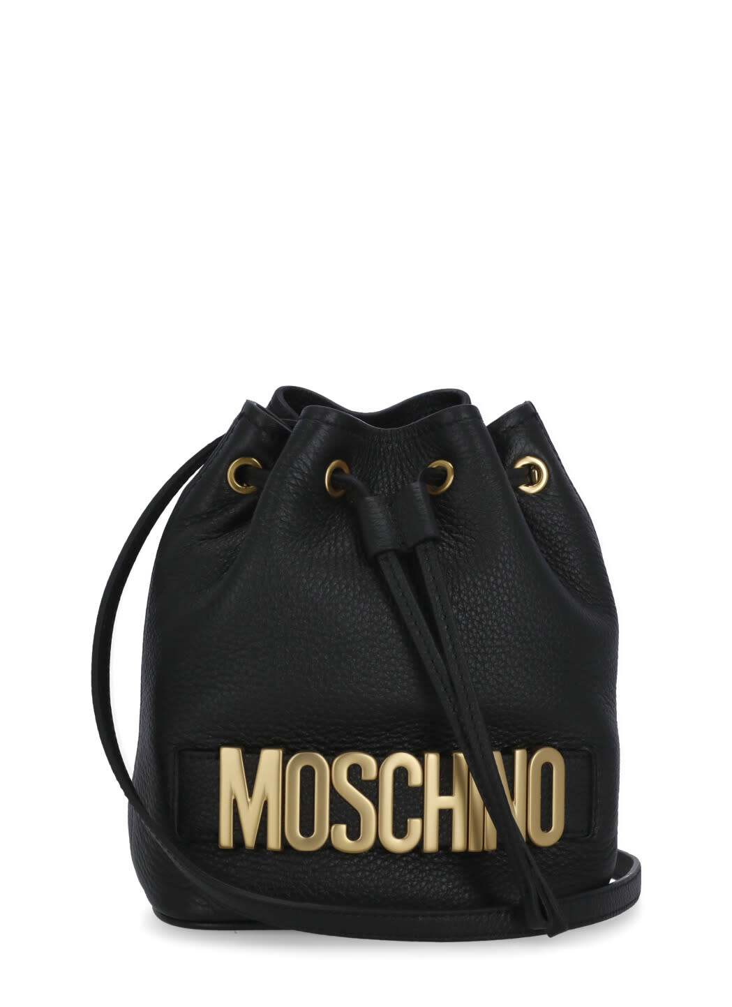 Moschino Leather Bucket Bag
