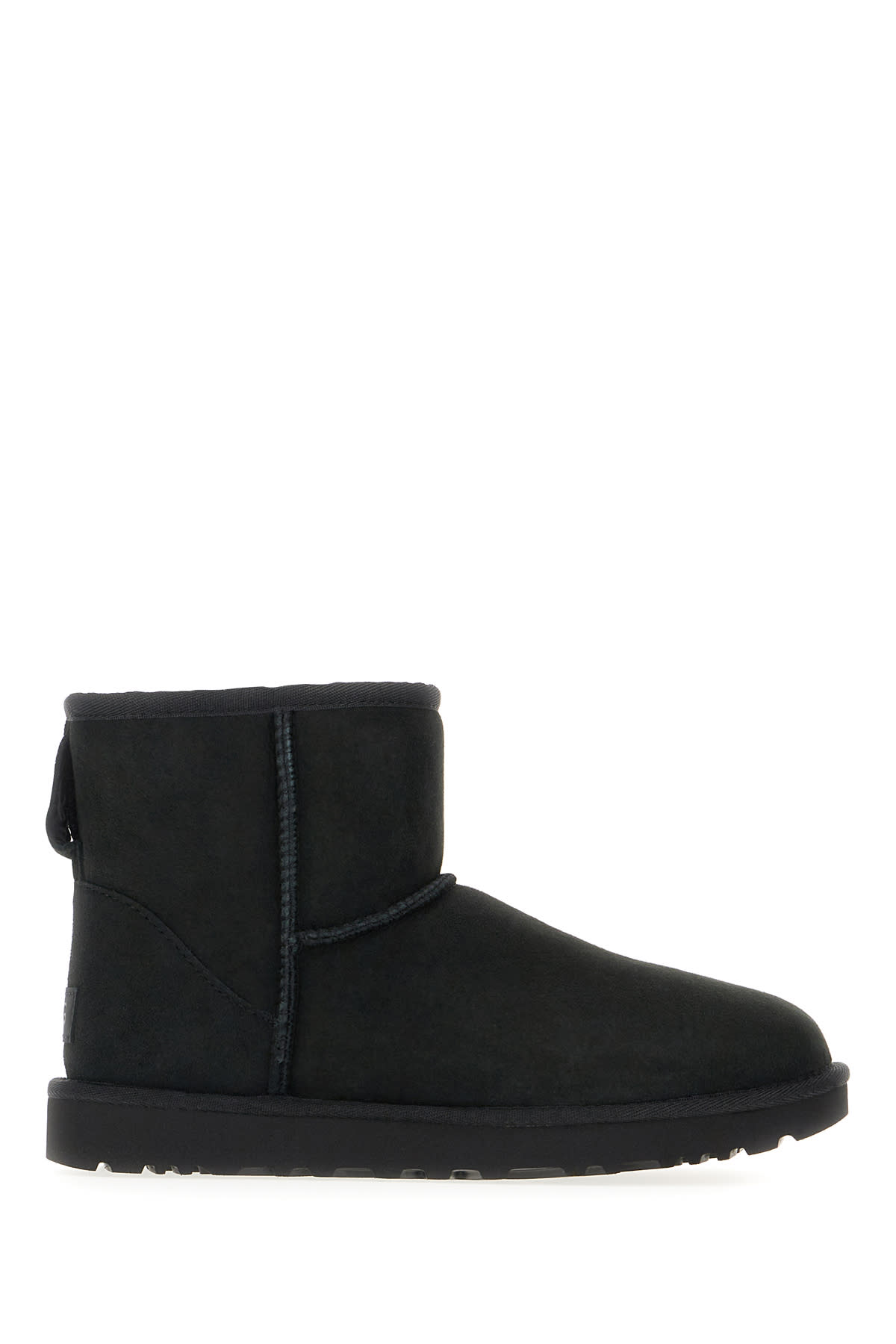 Ugg Black Suede Classic Mini Ii Ankle Boots In Blk