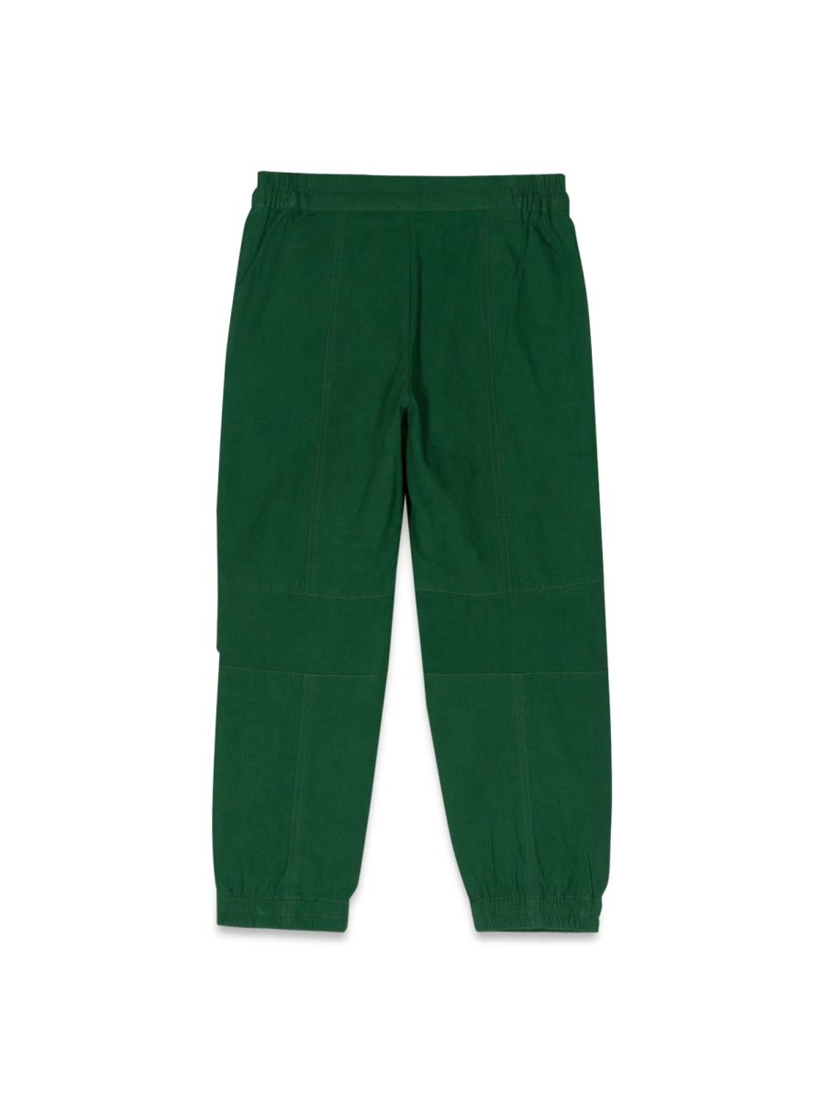 Shop N°21 Pants With Logo Patch In Green