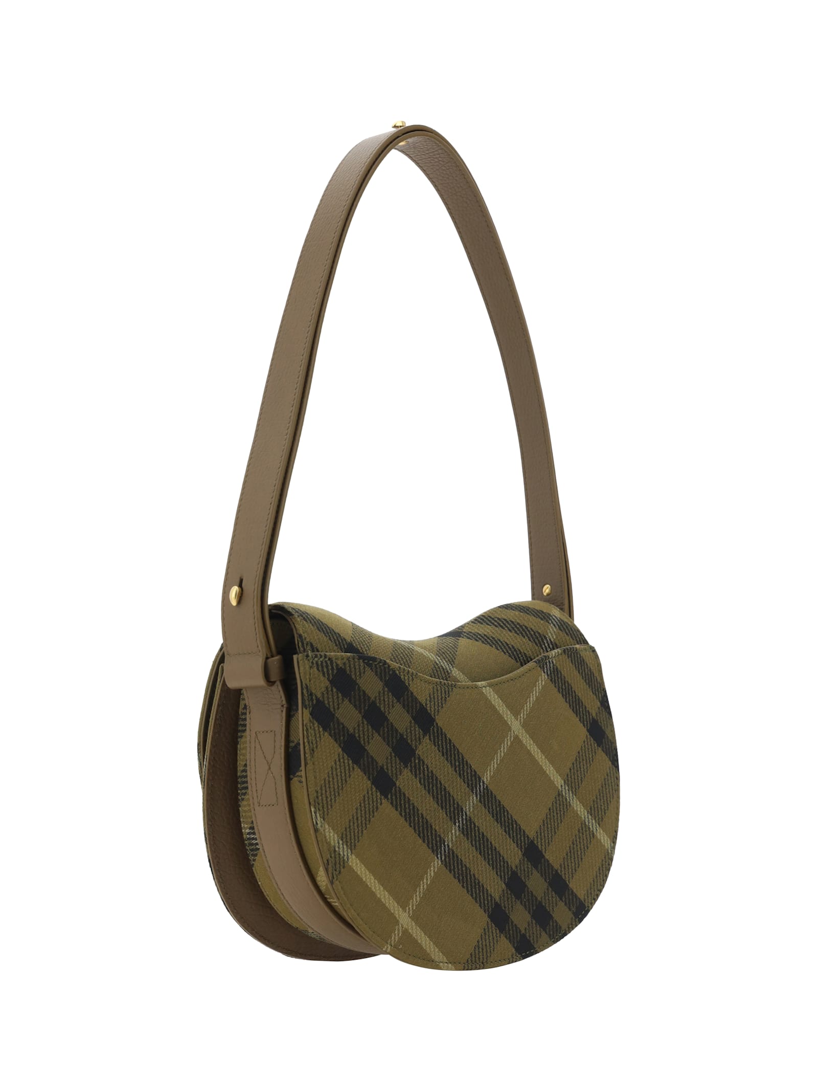 Shop Burberry Rocking Horse Shoulder Bag In Furrow Ip Check