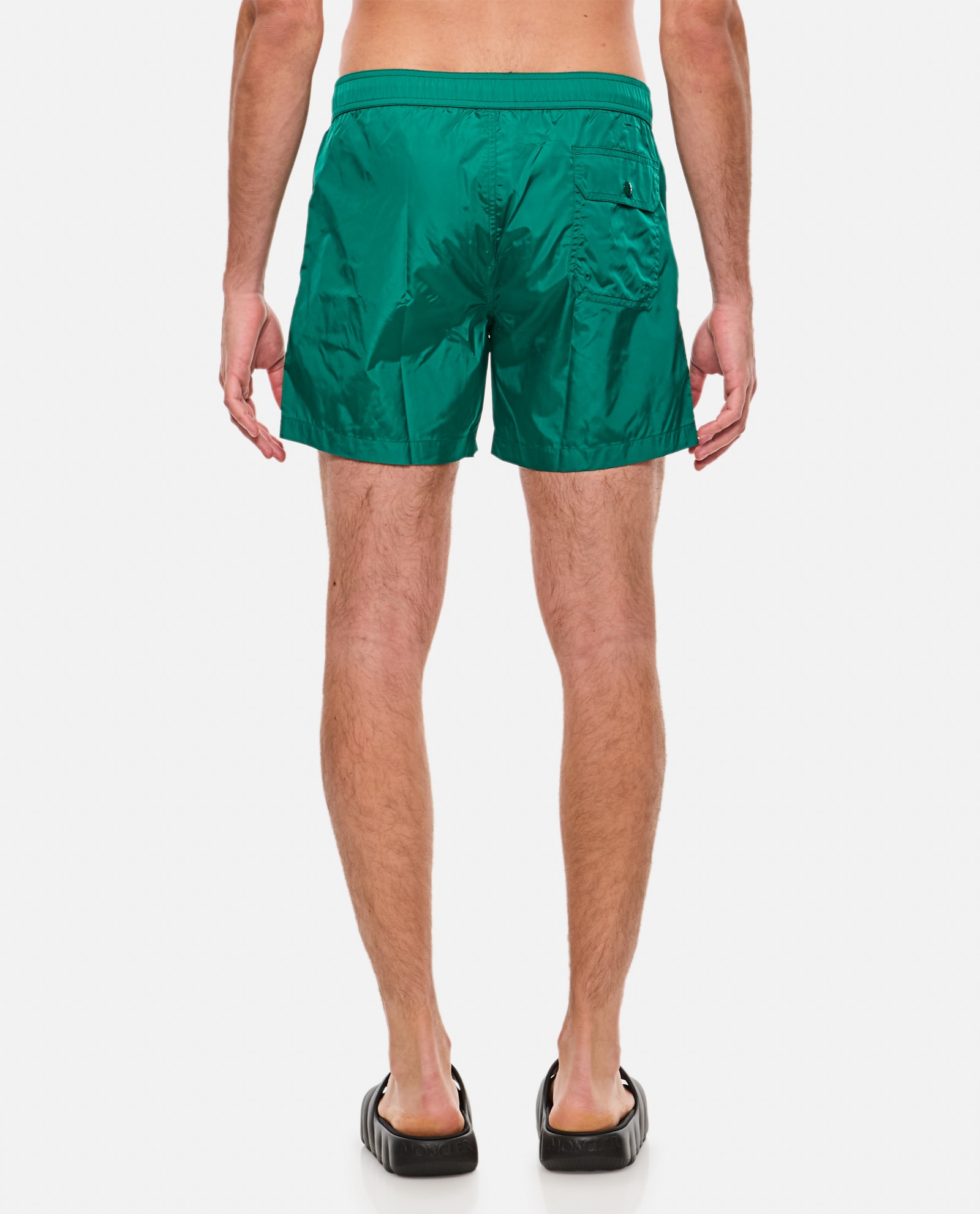 Shop Moncler Swimwear In Green