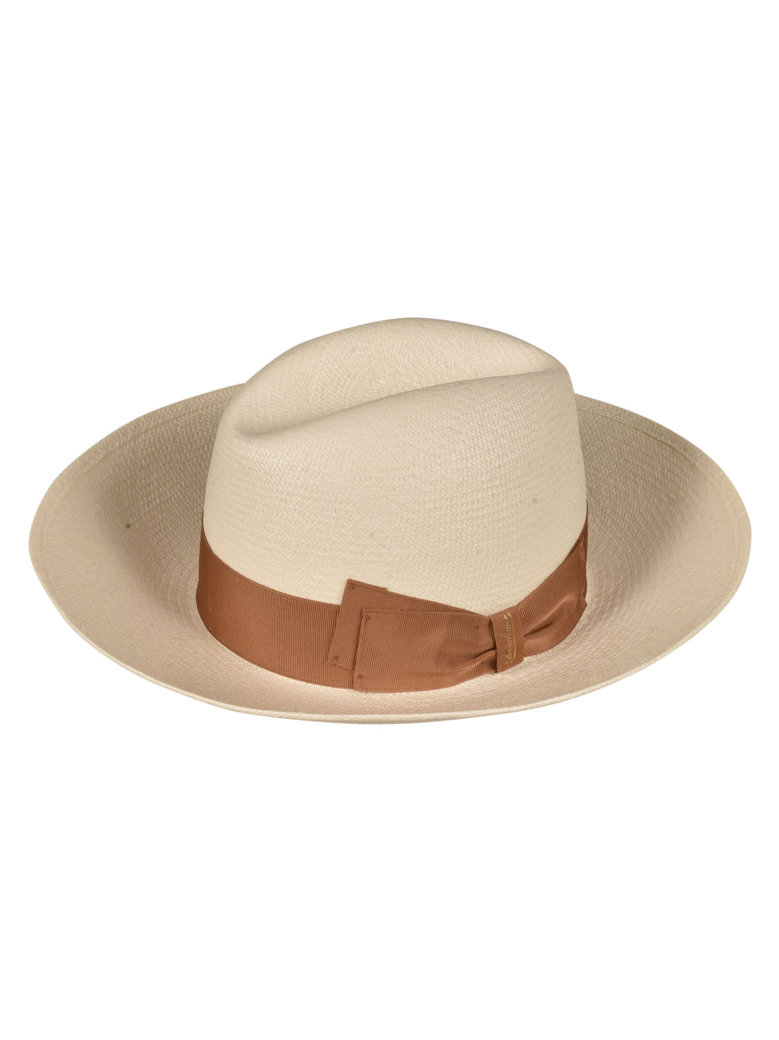 Shop Borsalino Classic Weave Cowboy Hat In White