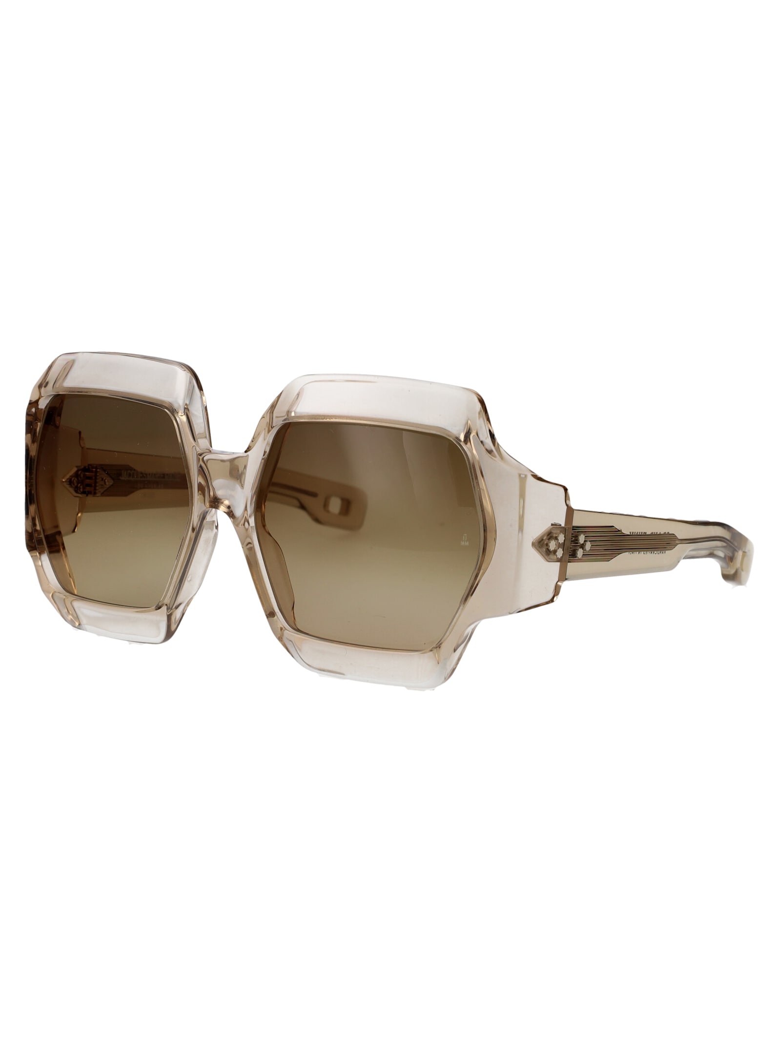 Shop Jacques Marie Mage Grand Funk Sunglasses In Sahara