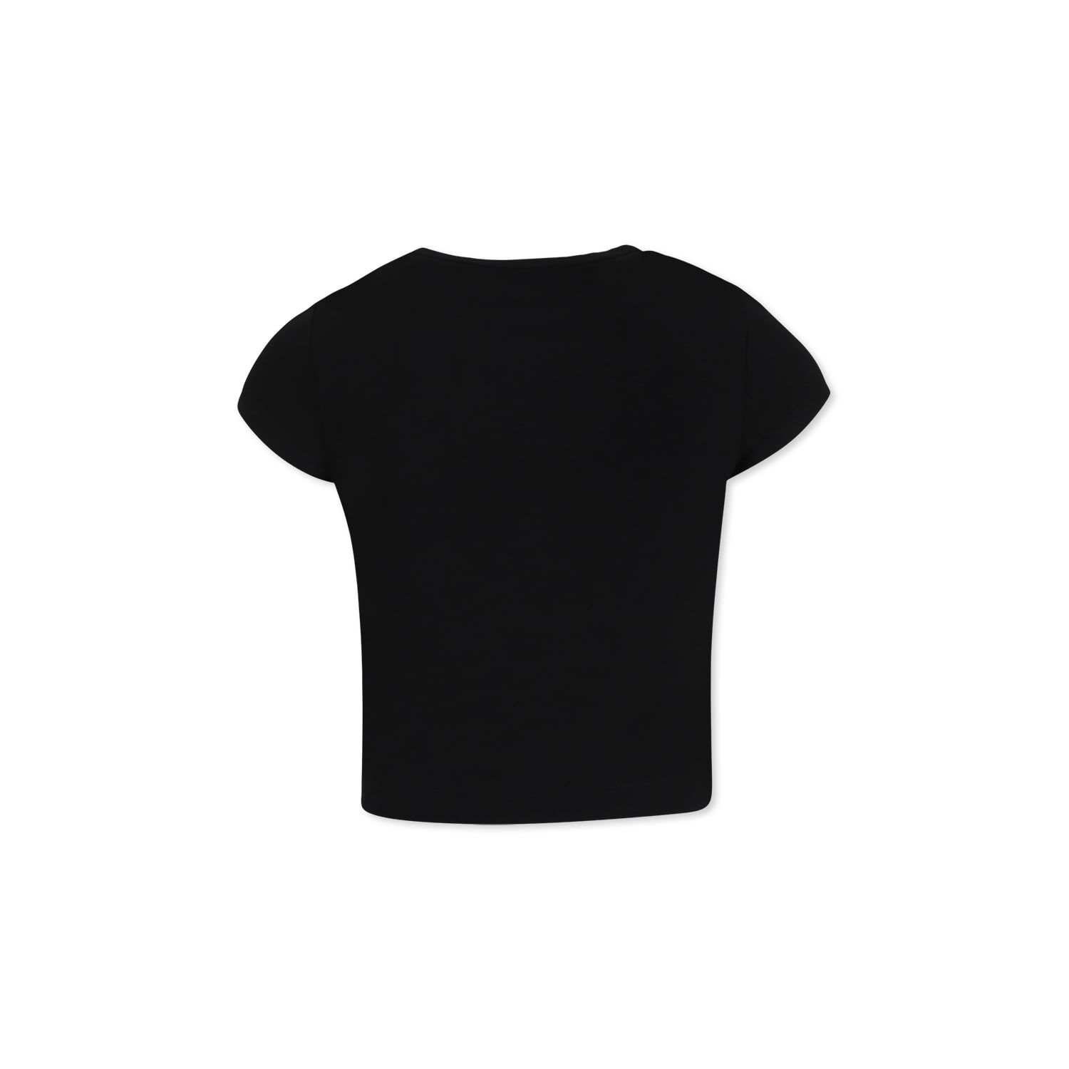 Diesel Black T-shirt For Girl With Logo In Black