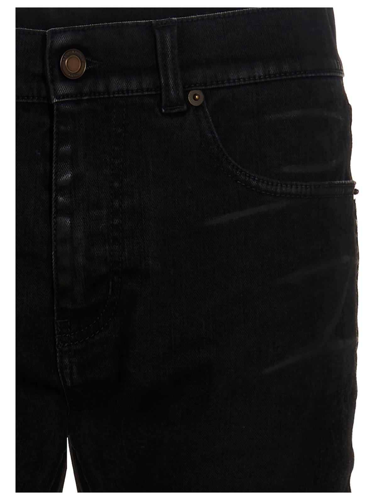 Shop Saint Laurent Valdmir Skinny Jeans In Black