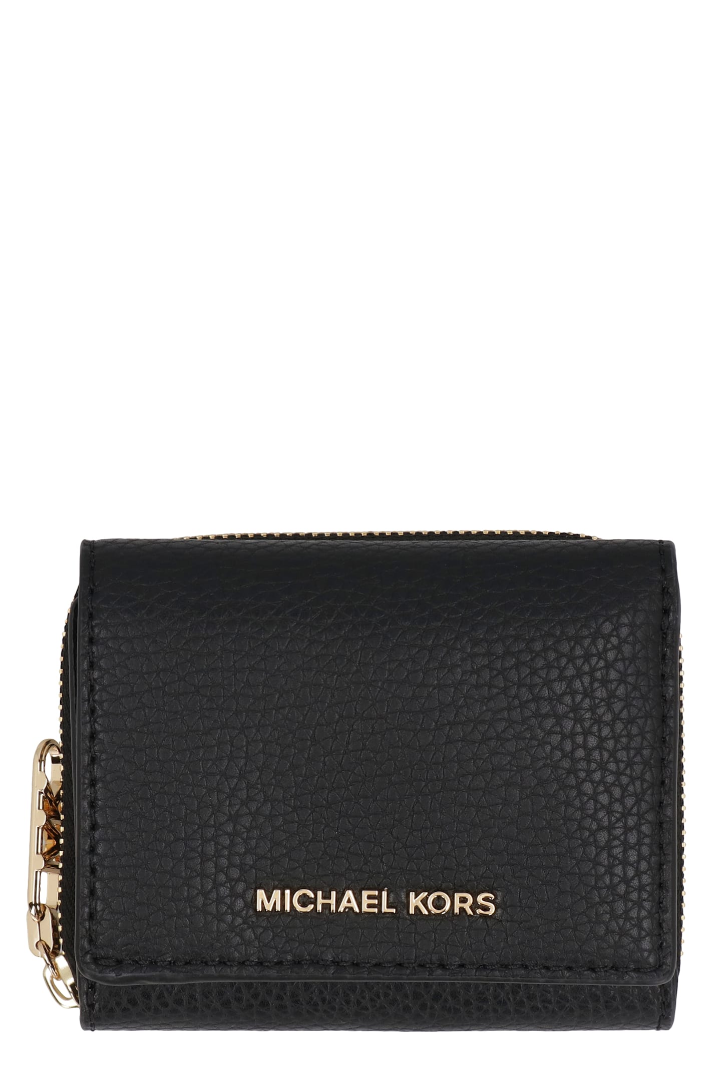 Michael Michael Kors Empire Leather Wallet In Black