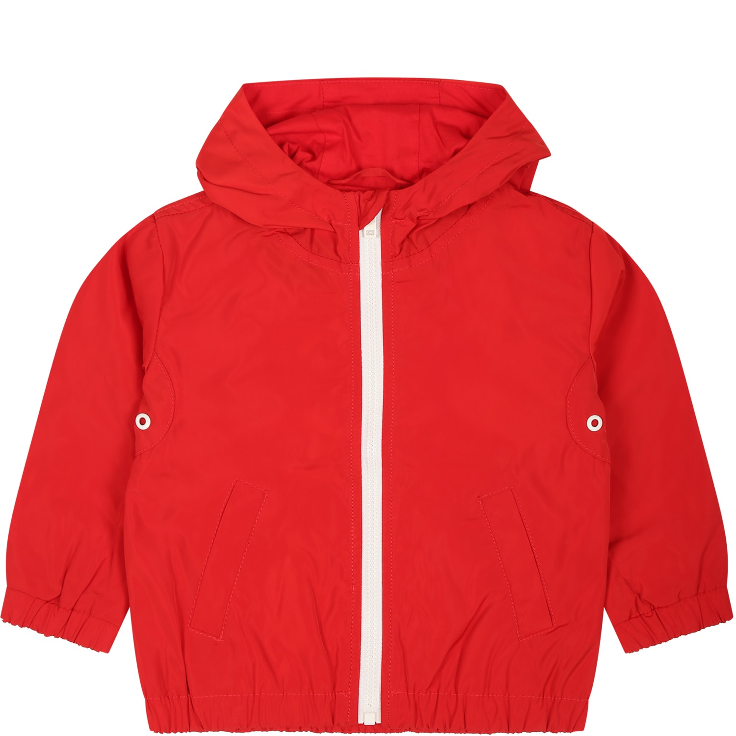 Shop Diesel Red Wind Jacket For Baby Kids