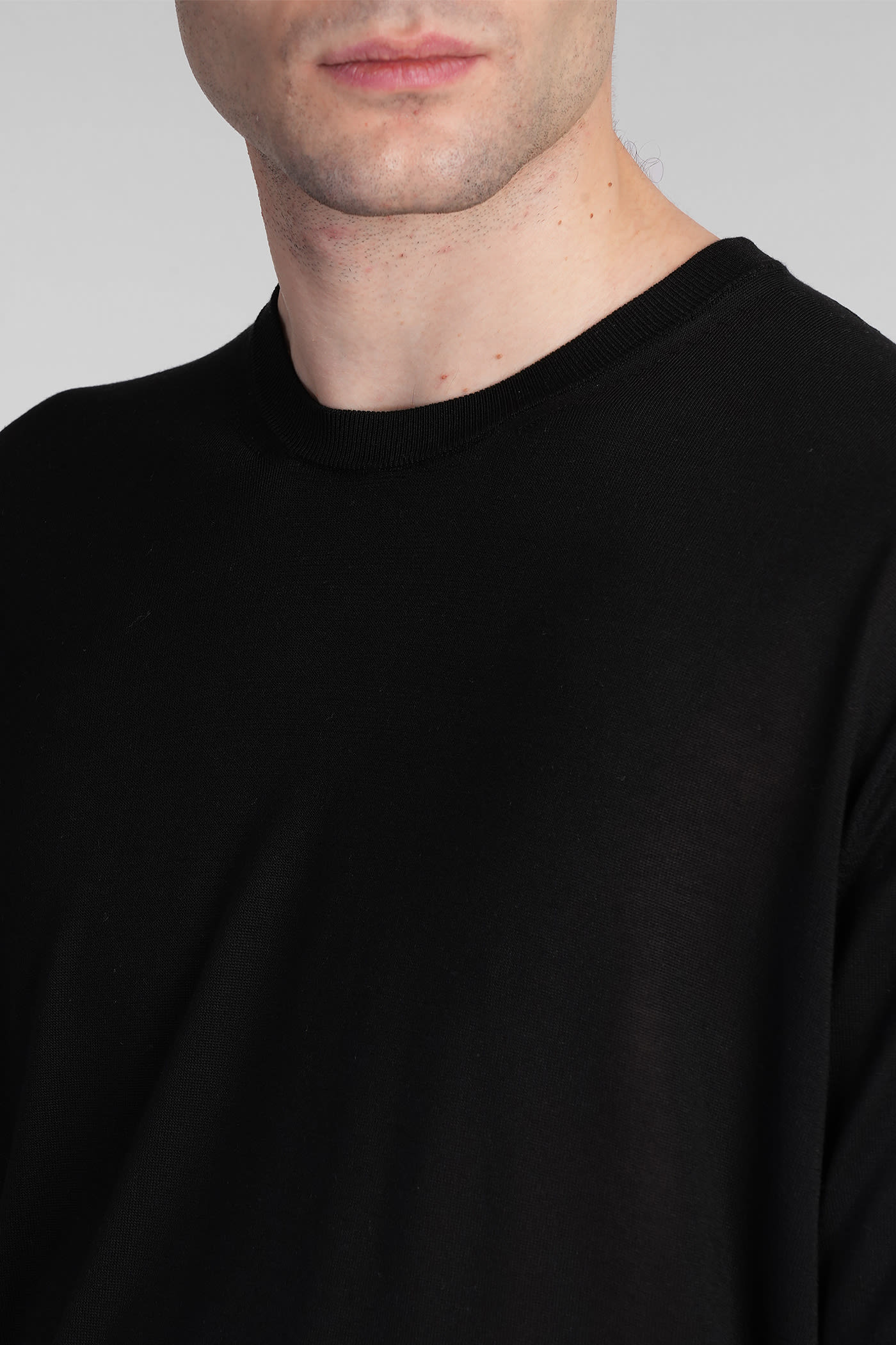 Roberto Collina Knit T-shirt In Black
