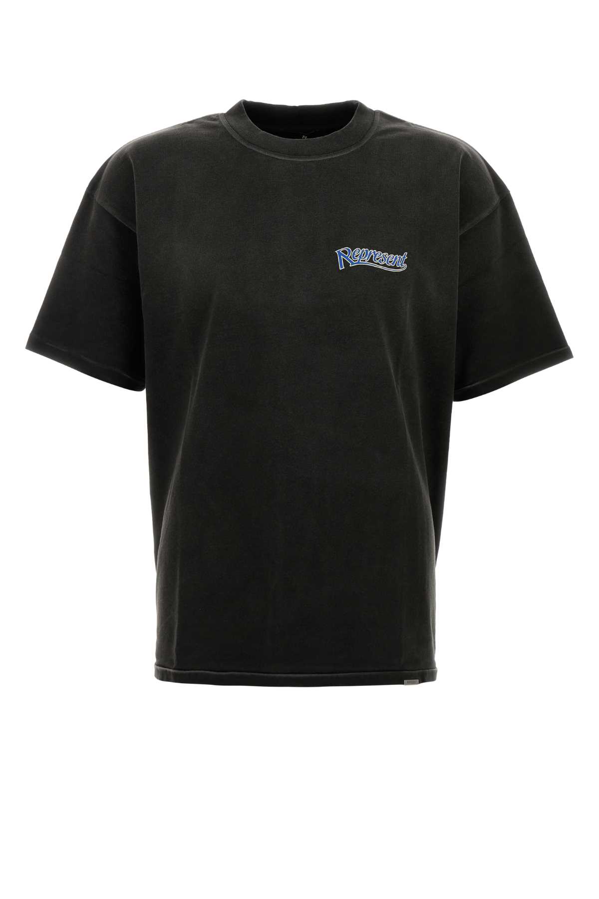 Represent Slate Cotton T-shirt In Black
