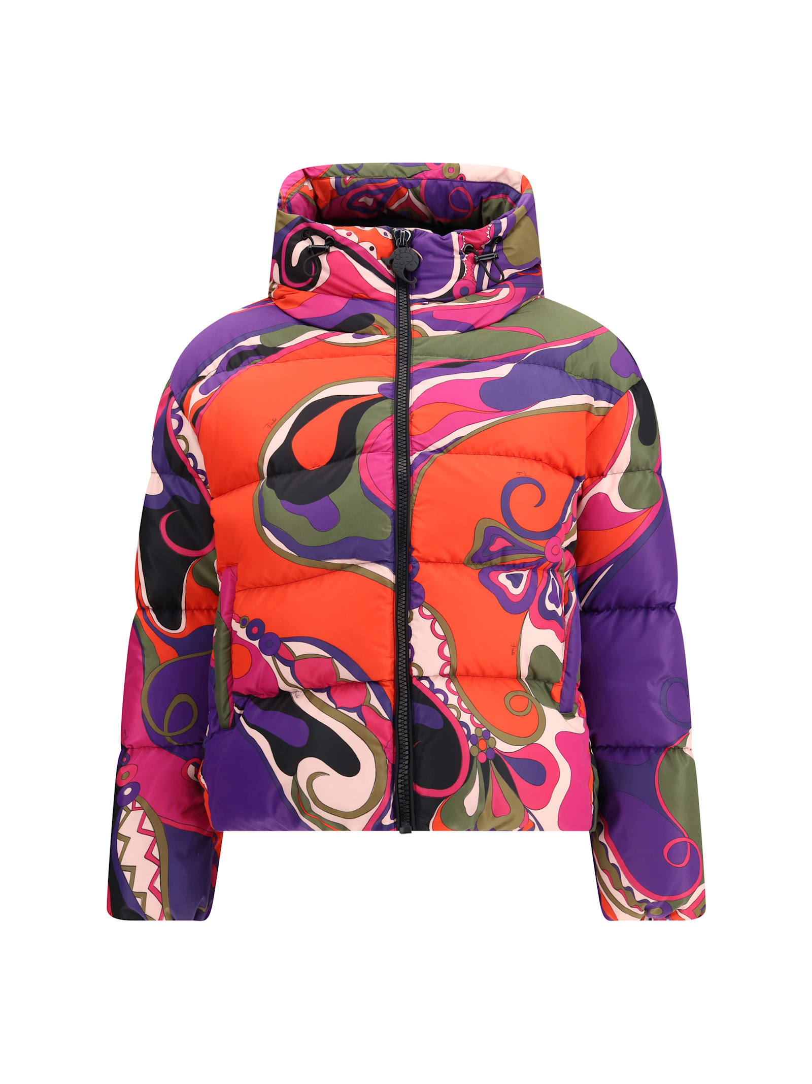 Pucci Multicolor Polyamide Shell Jacket In Multi