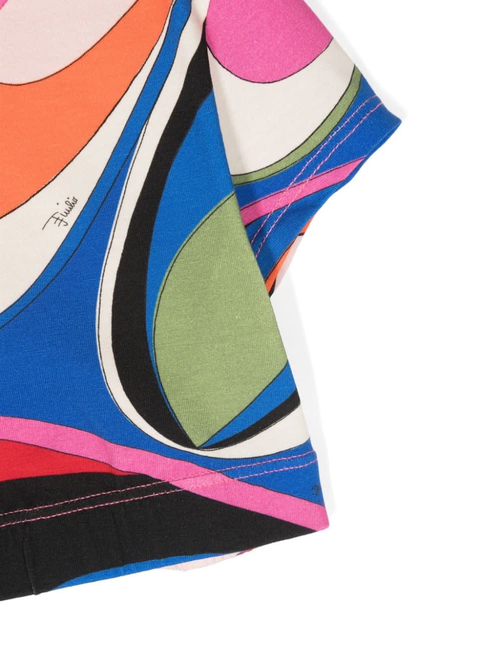 Shop Pucci T-shirt Con Stampa In Multicolor
