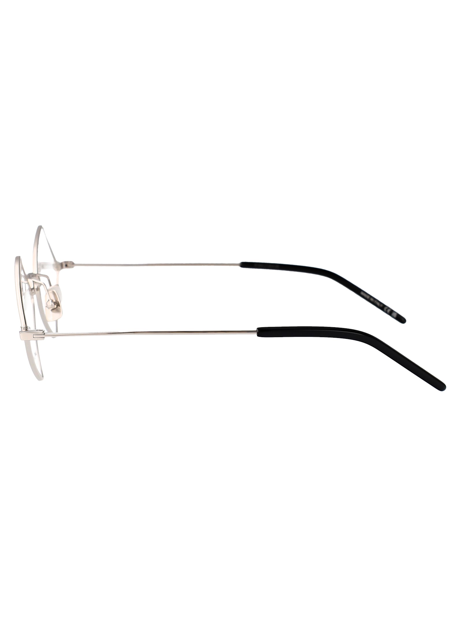 Saint Laurent Sl 302 Lisa Opt Glasses In Silver-silver-transparent