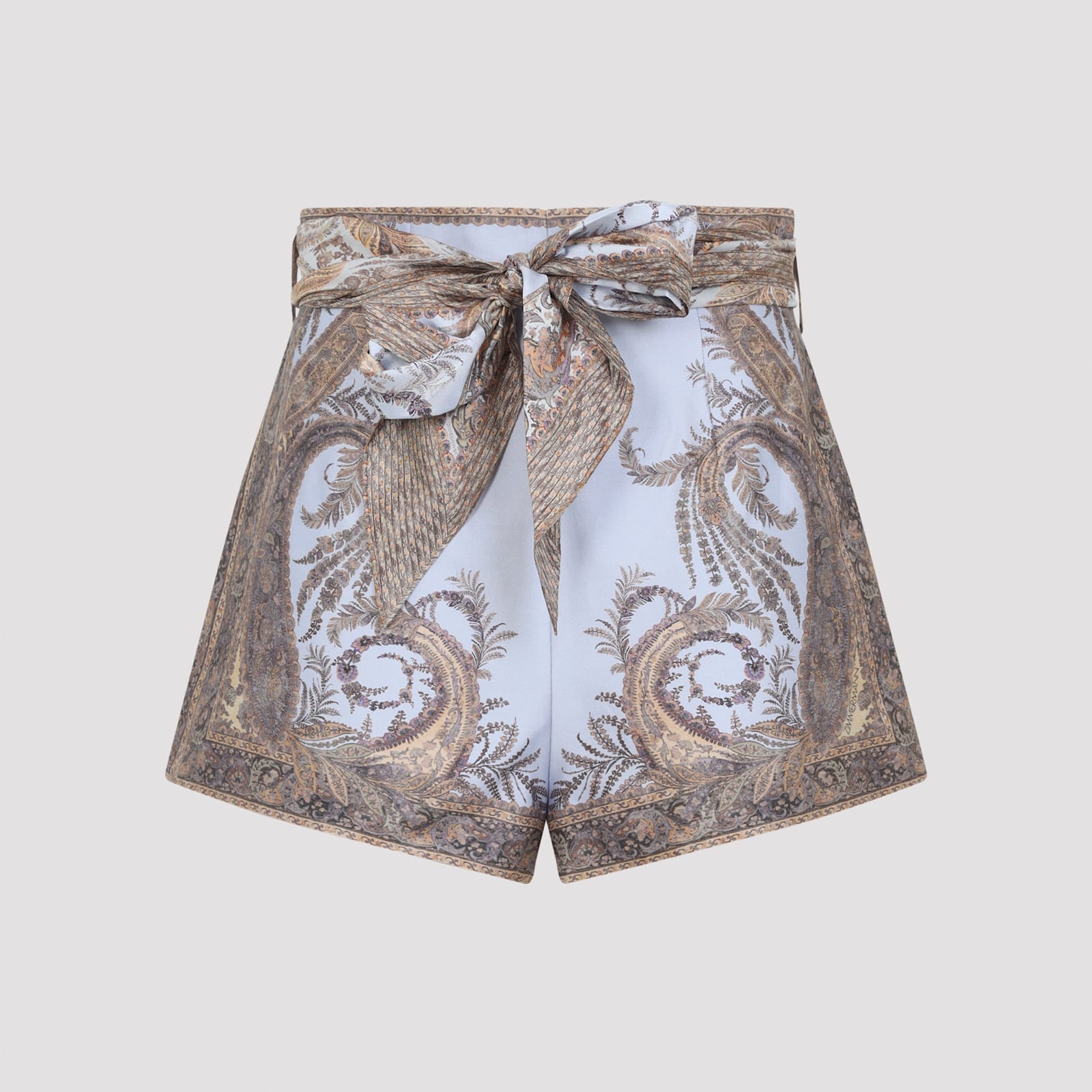 Zimmermann Hypnotic Paisley Wide Leg Shorts