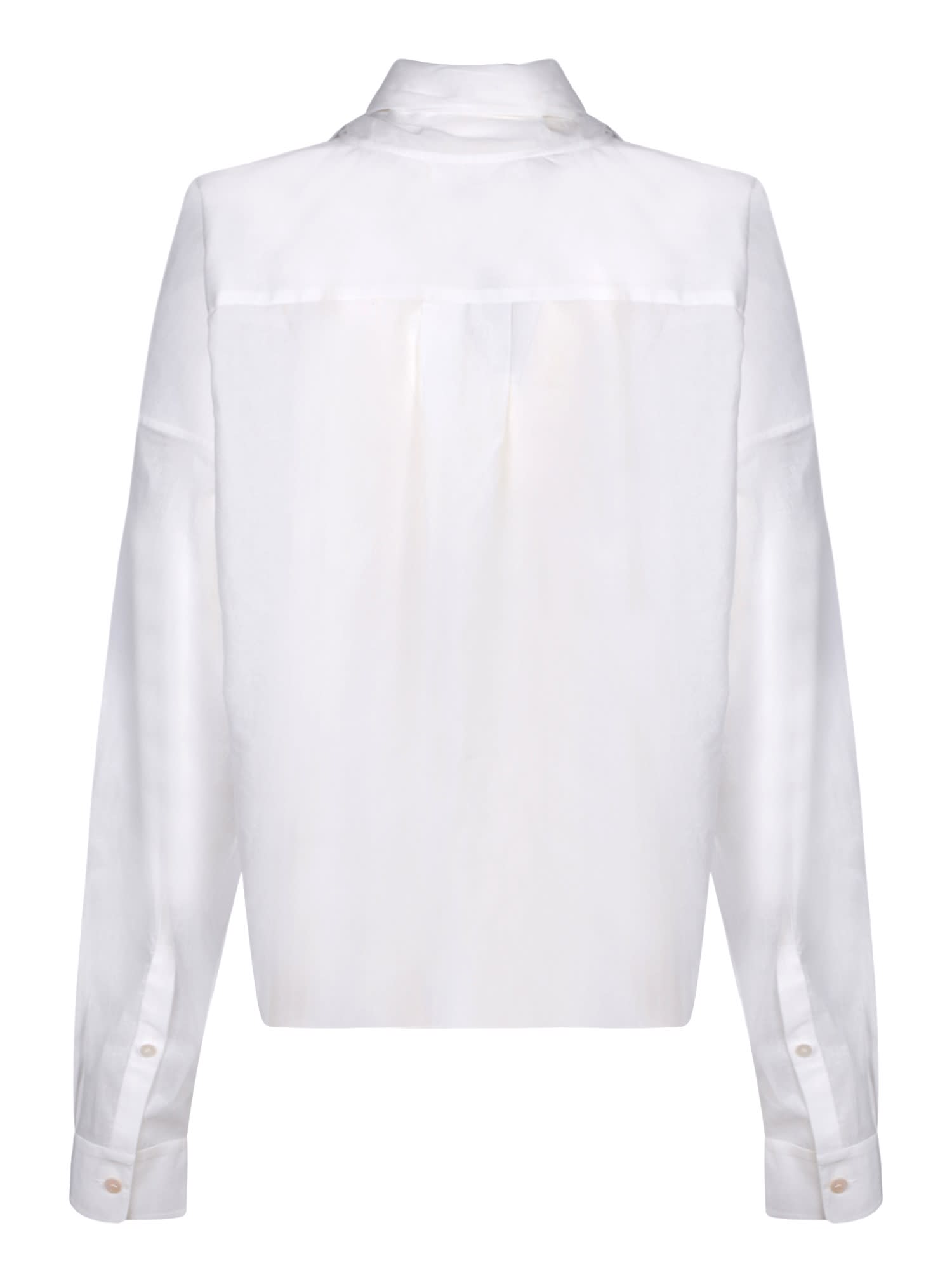 Shop Quira White Wrap Shirt