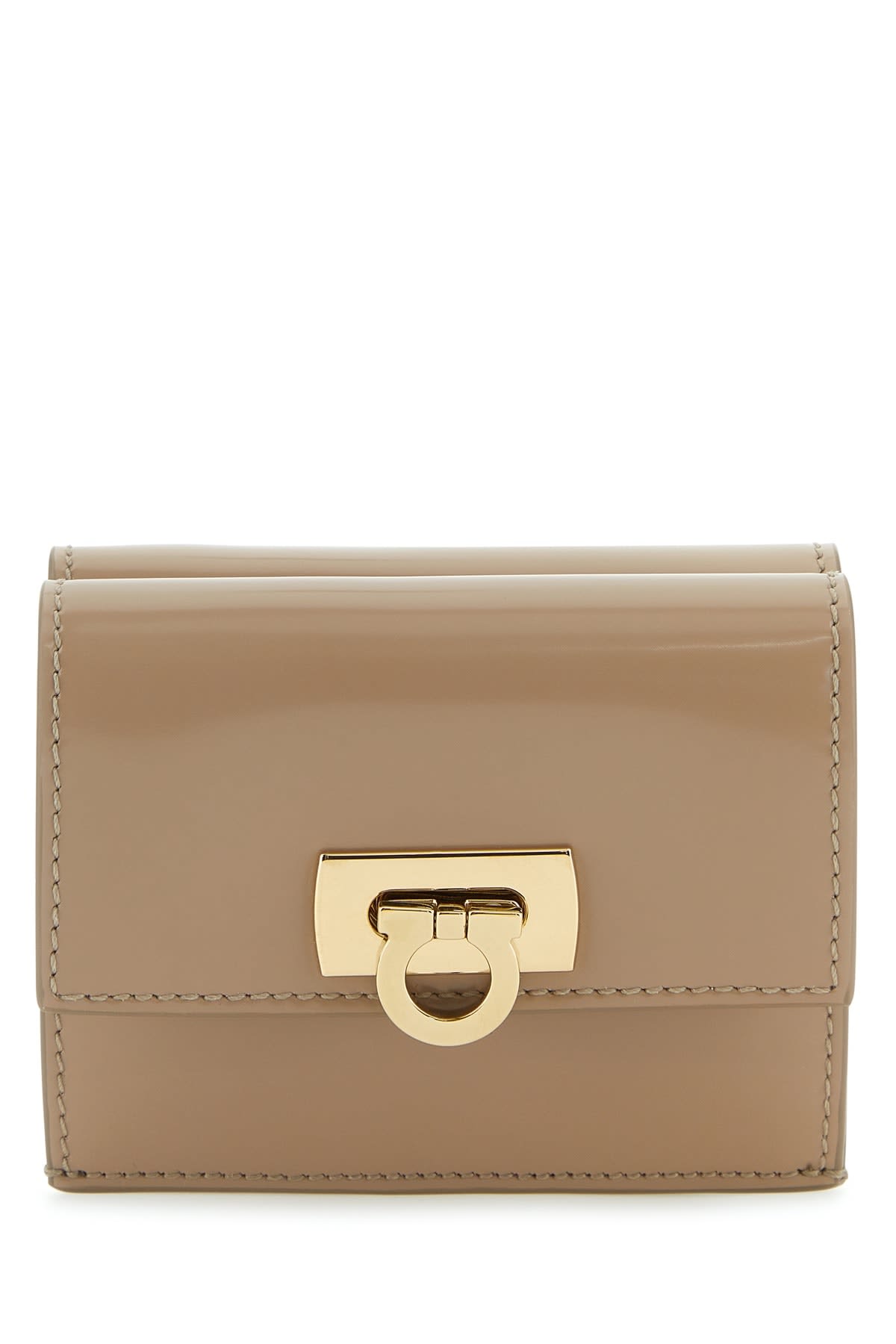 Shop Ferragamo Portafoglio In Beige