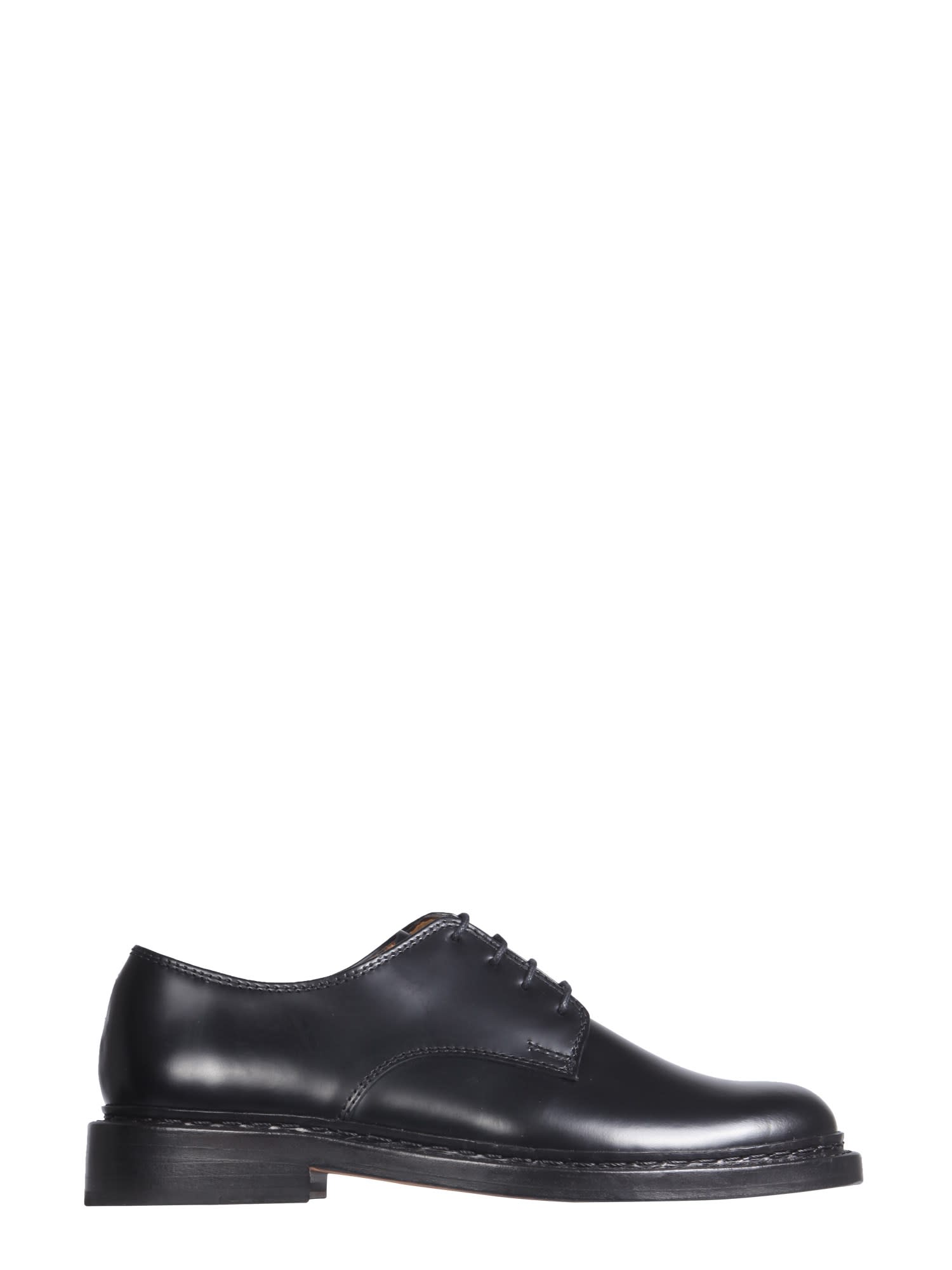 OUR LEGACY LEATHER LACE-UP,M1937UPBL BLACK