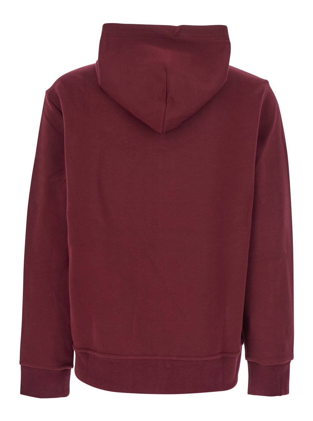Ralph Lauren Bordeaux Sweatshirt With Drawstring Hood And Pony Embroidery On The Front In Cotton Blend Man In Burgundy