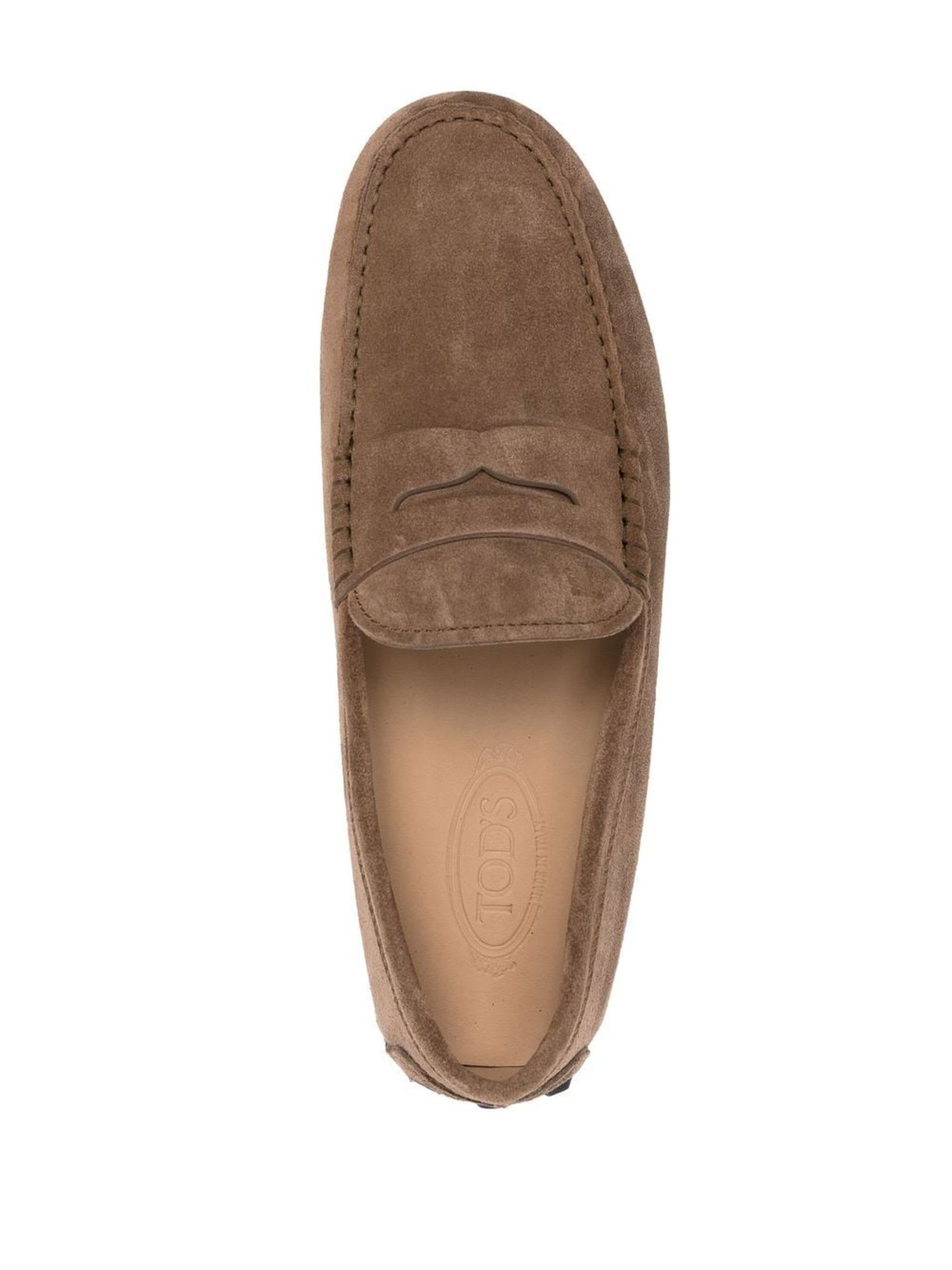 Shop Tod's Brown Gommino Bubble Driving Shoes