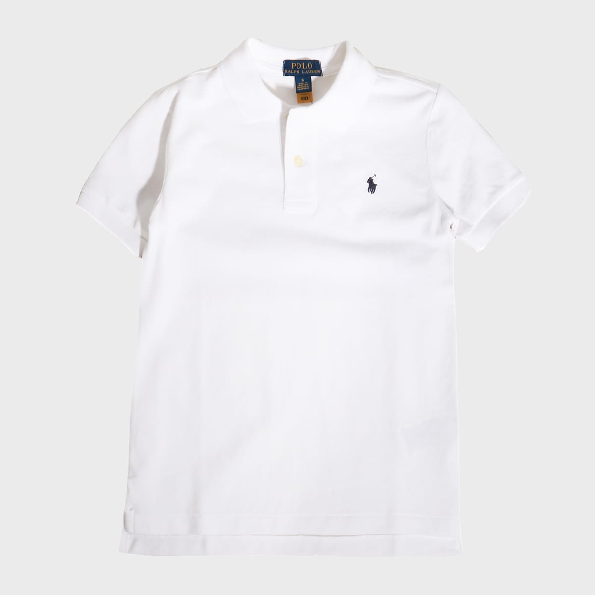 POLO RALPH LAUREN WHITE COTTON POLO SHIRT