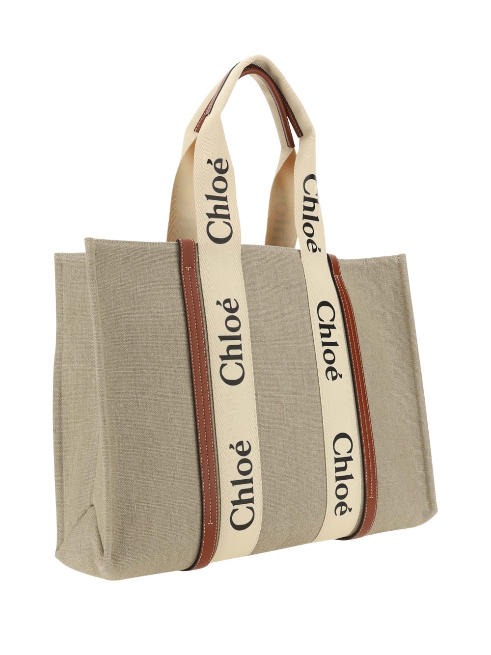 Shop Chloé Woody Handbag In Brown