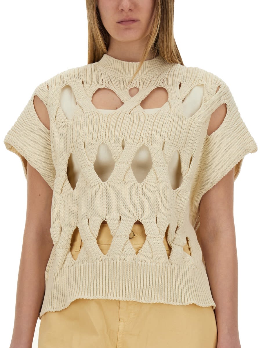 Alysi Springtime Jersey In Beige