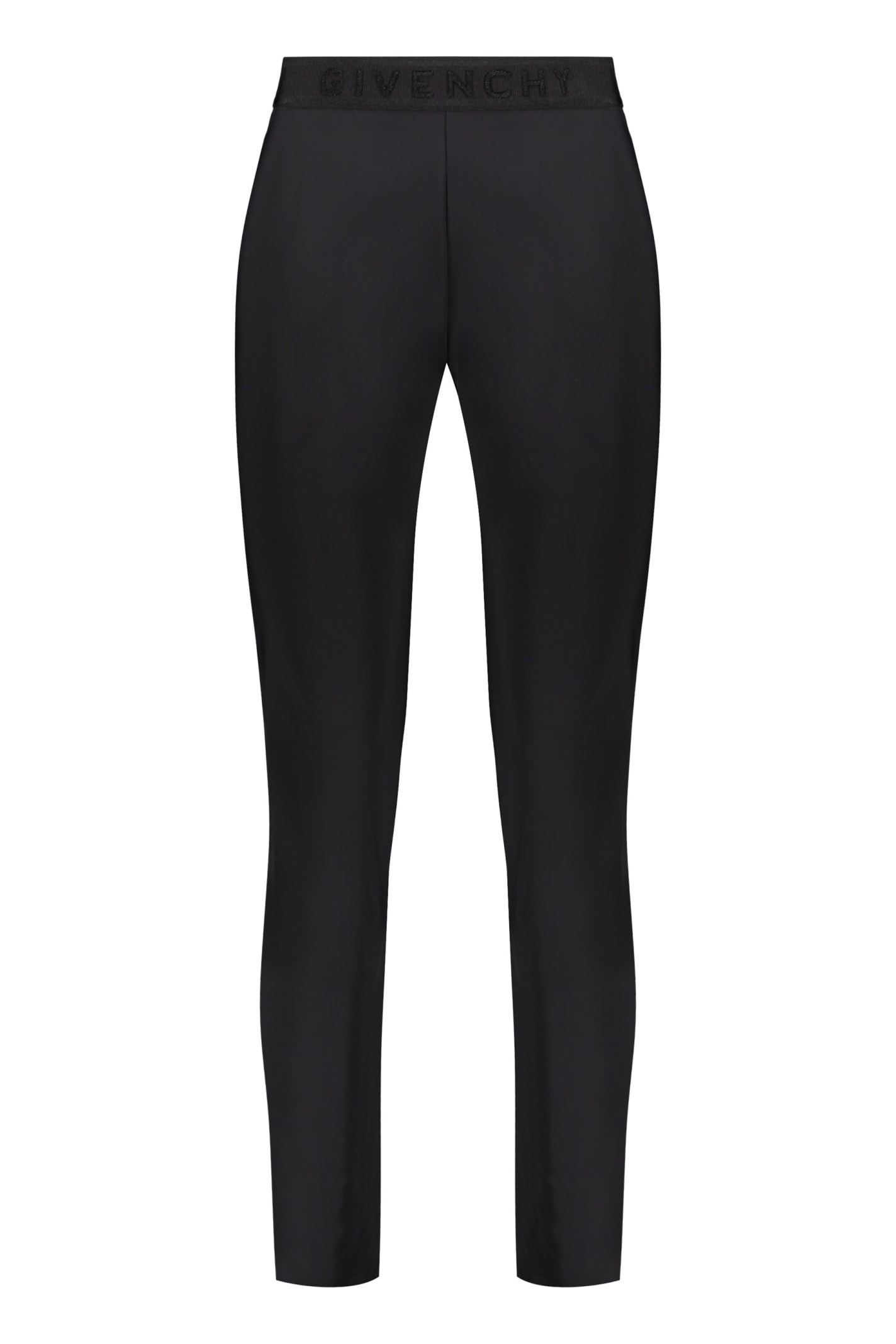 Shop Givenchy Elasticated Waist Leggings In Black