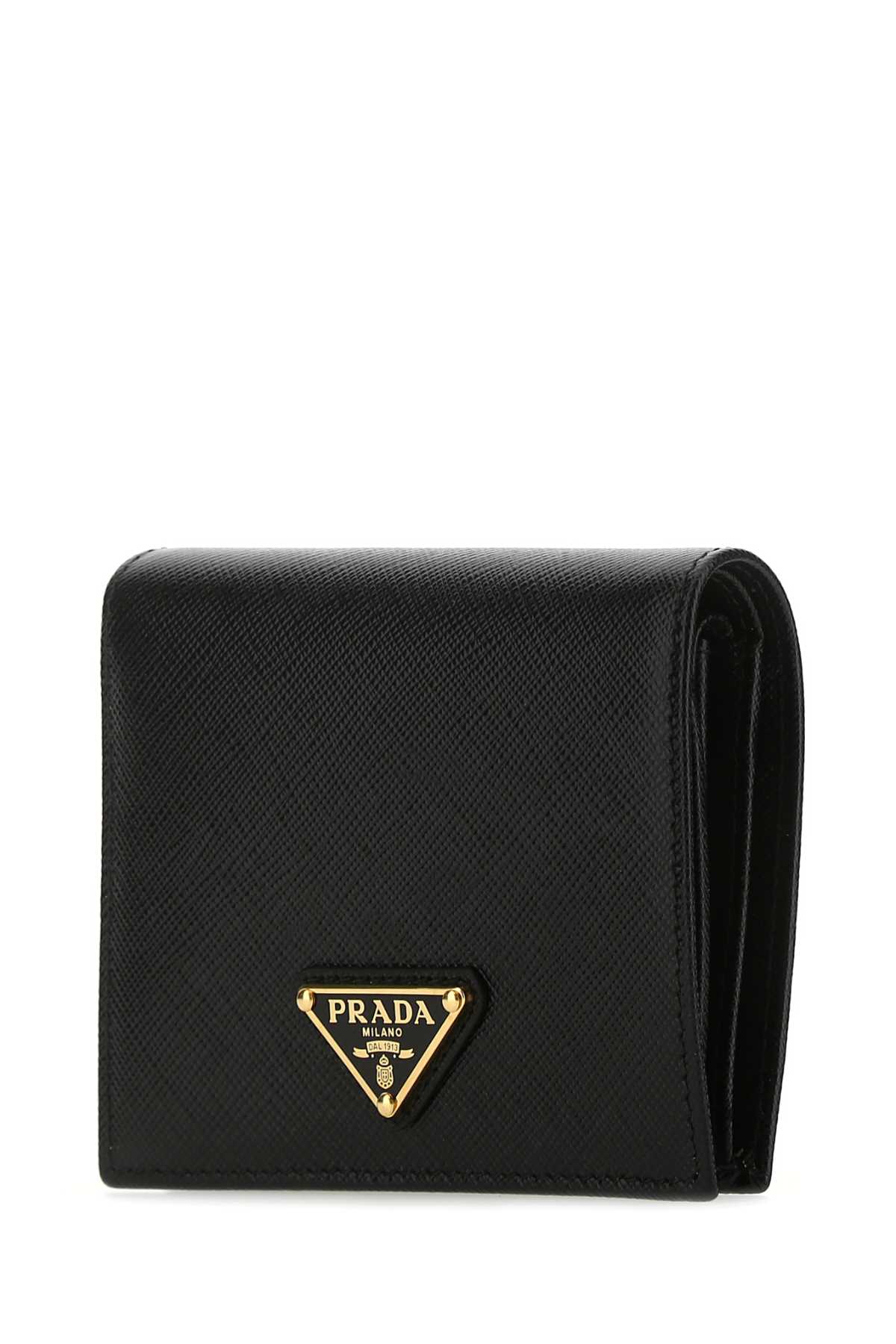 Shop Prada Black Leather Wallet