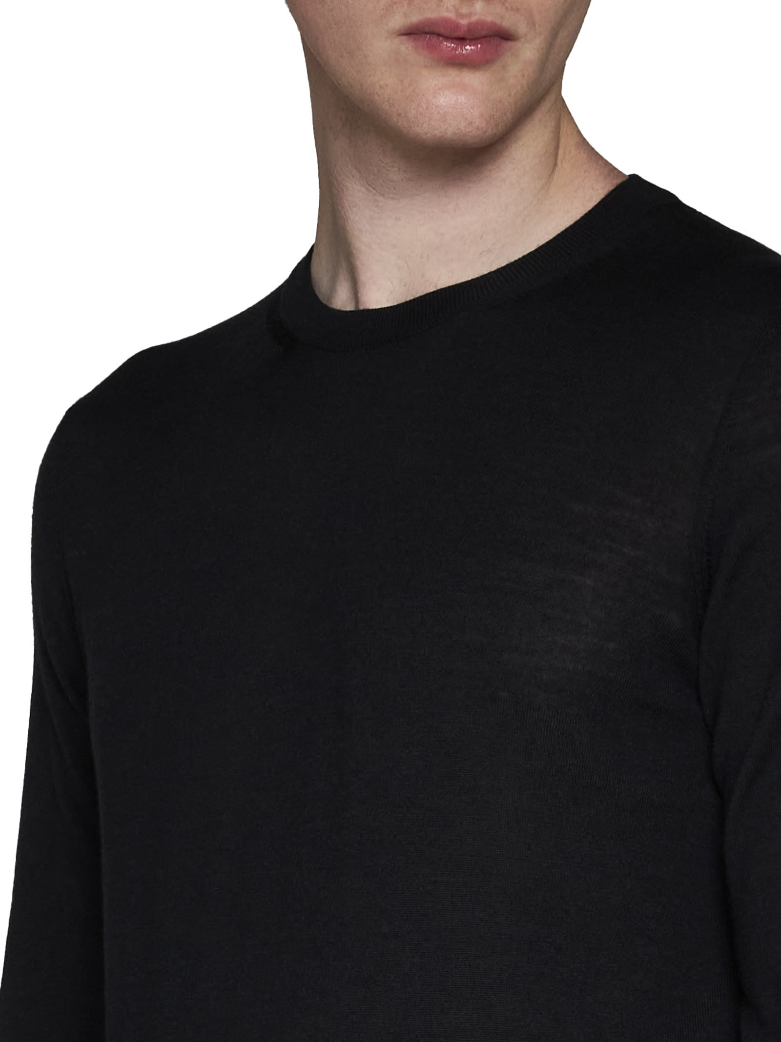 Shop Piacenza Cashmere Sweater In Black