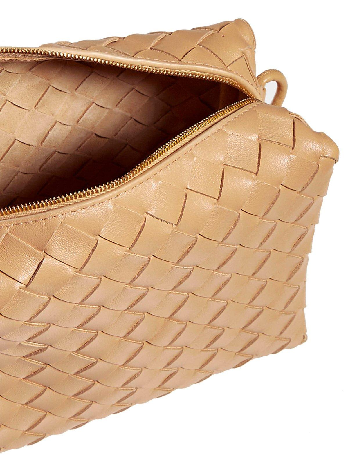 Shop Bottega Veneta Loop Small Intrecciato Crossbody Bag