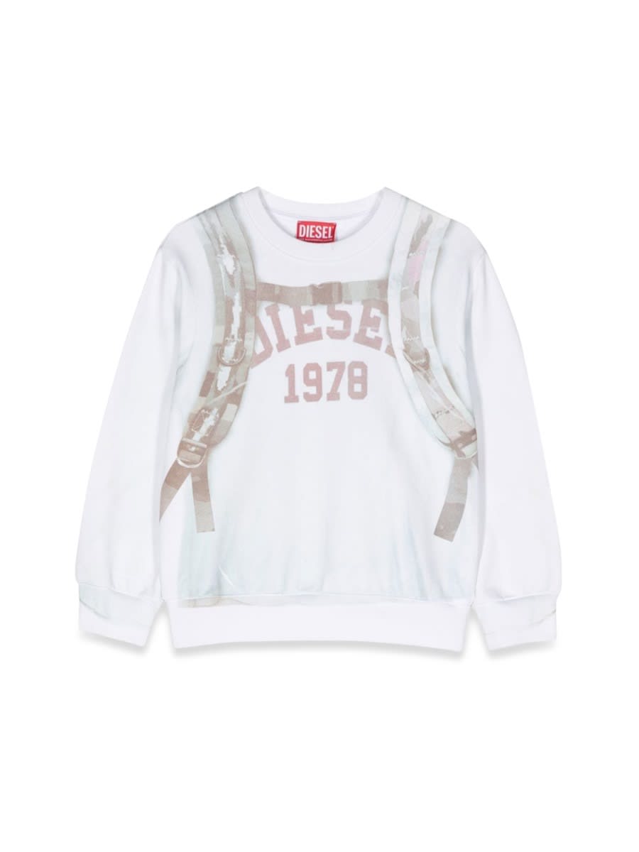 DIESEL SAFFY OVER CREWNECK SWEATSHIRT