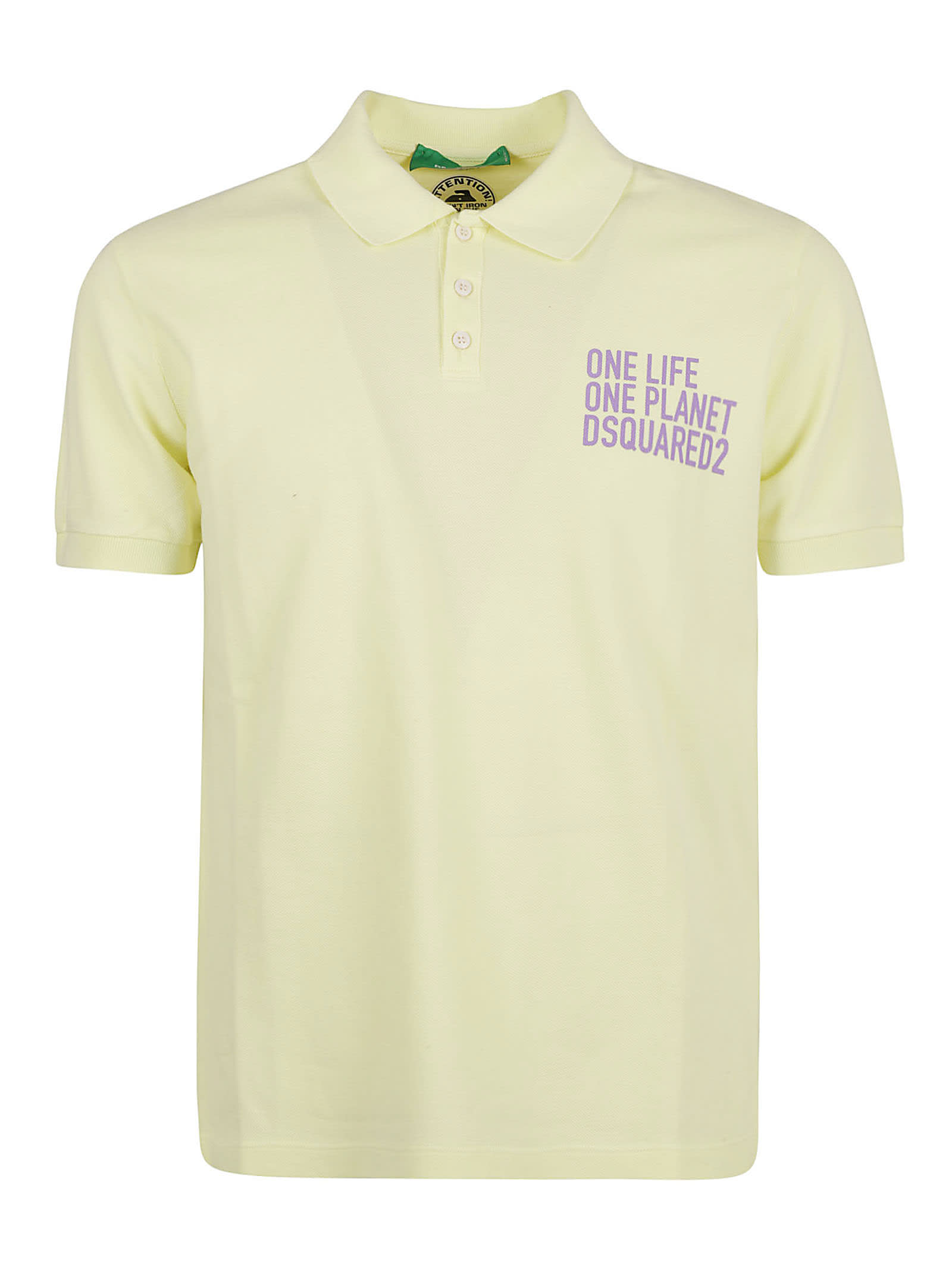 Shop Dsquared2 Olop Mini Polo Shirt In Dusty Lemonade