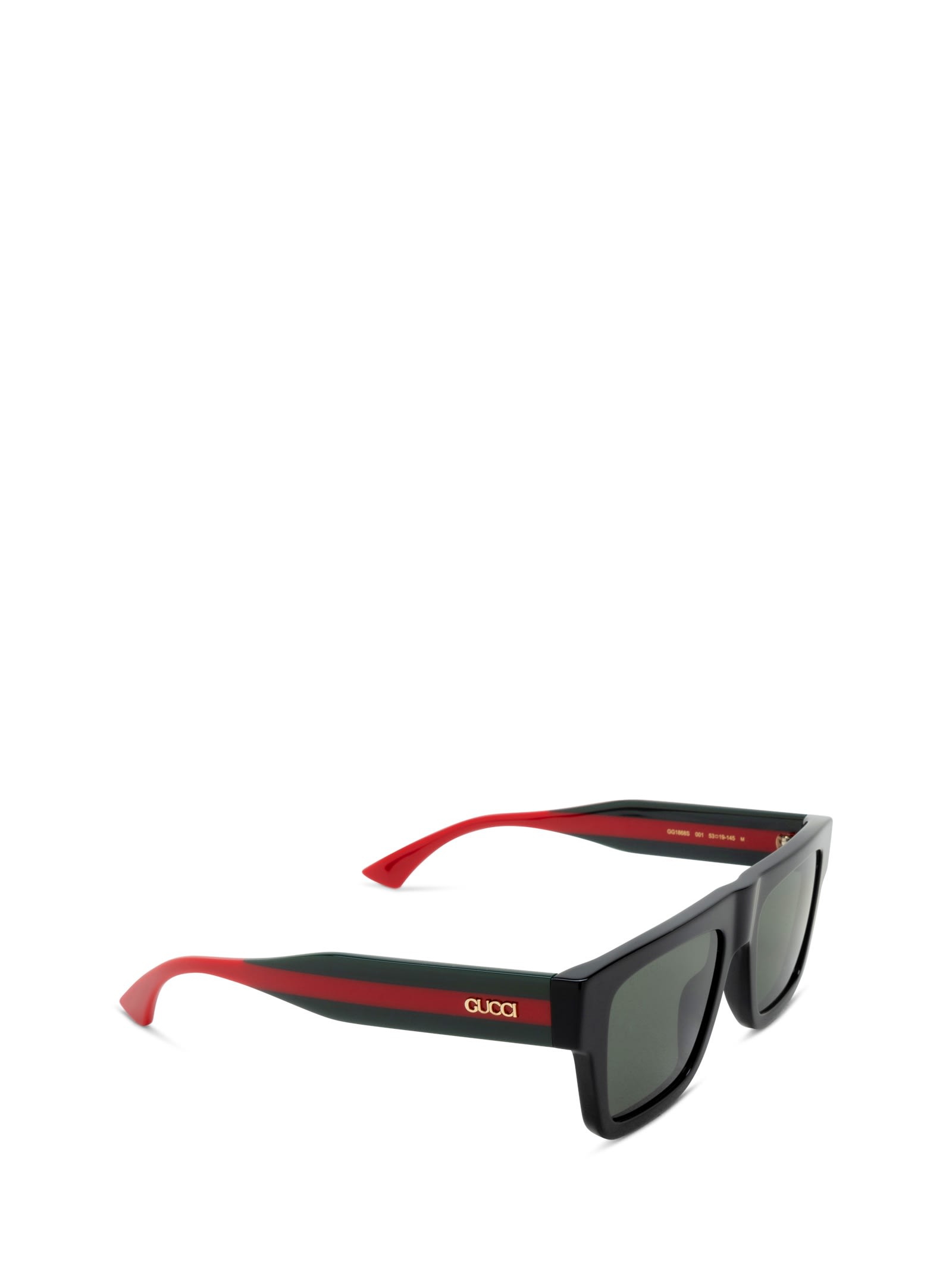 Gucci Gg1868s Black Sunglasses In Green