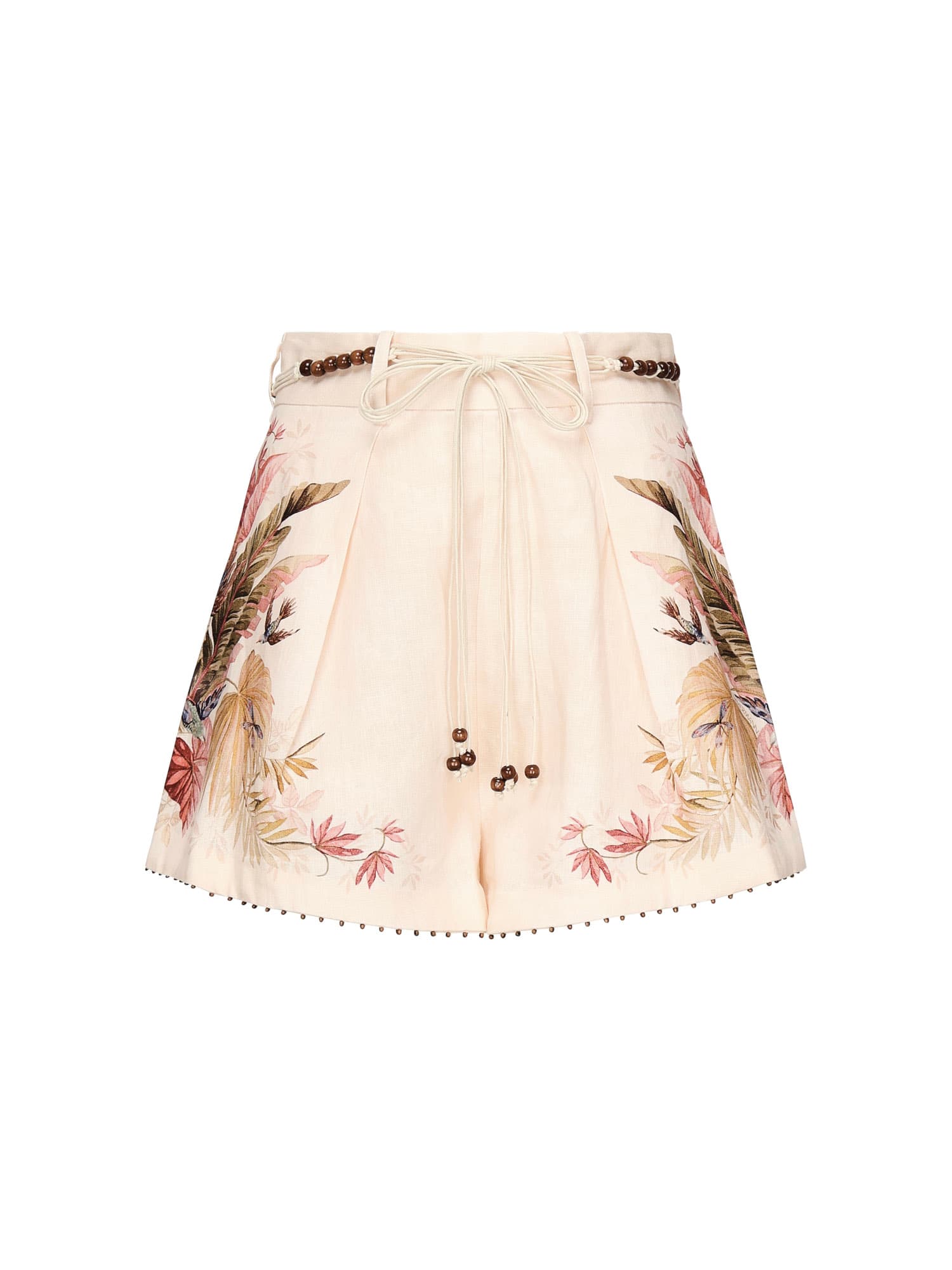 Zimmermann Ascension Linen Shorts In White